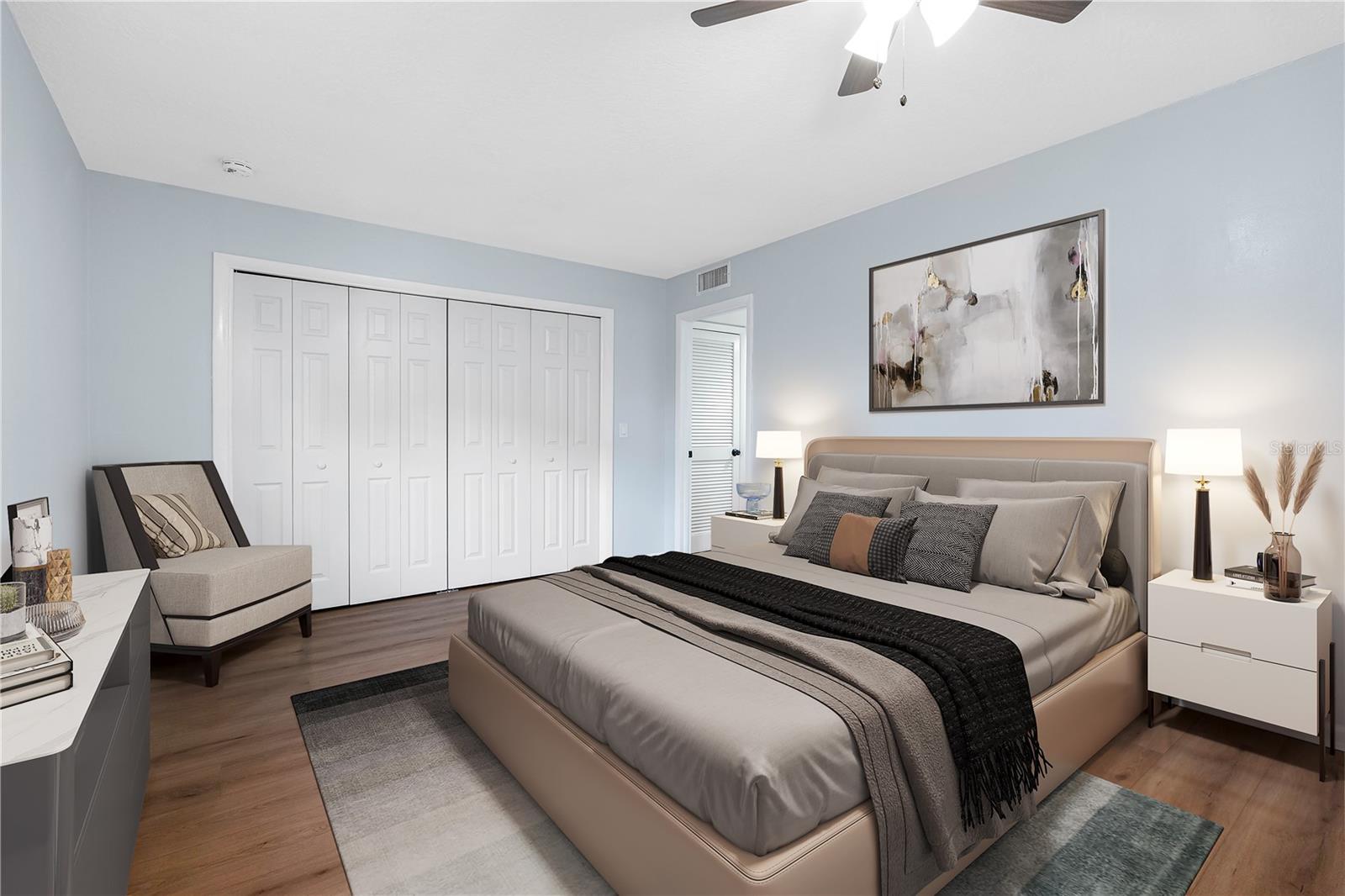 Bedroom (virtual staging)