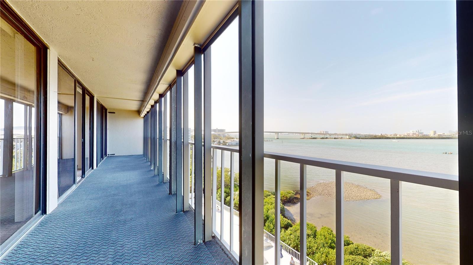 Private Balcony spans the length of the home