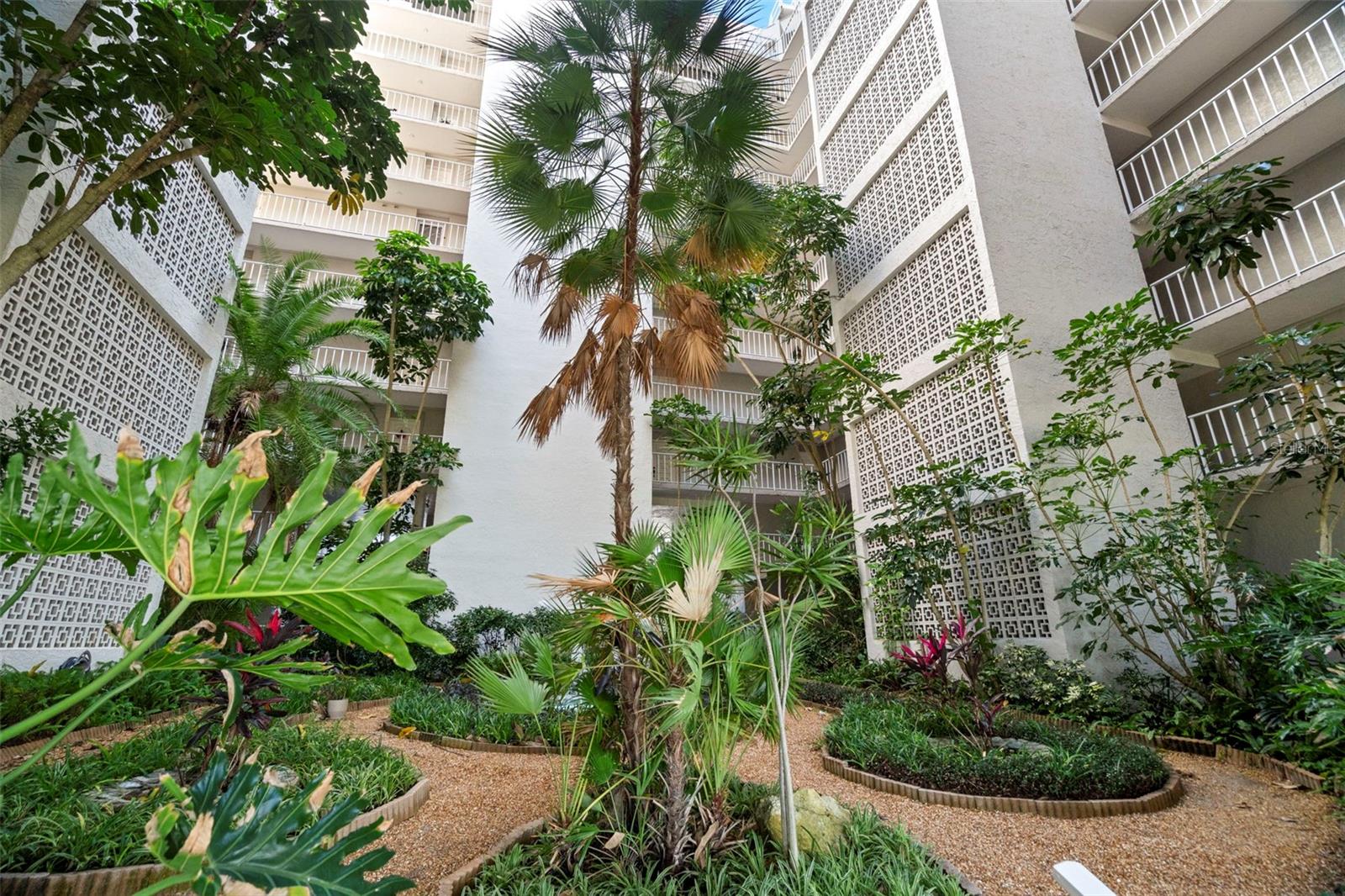 Courtyard on main floor