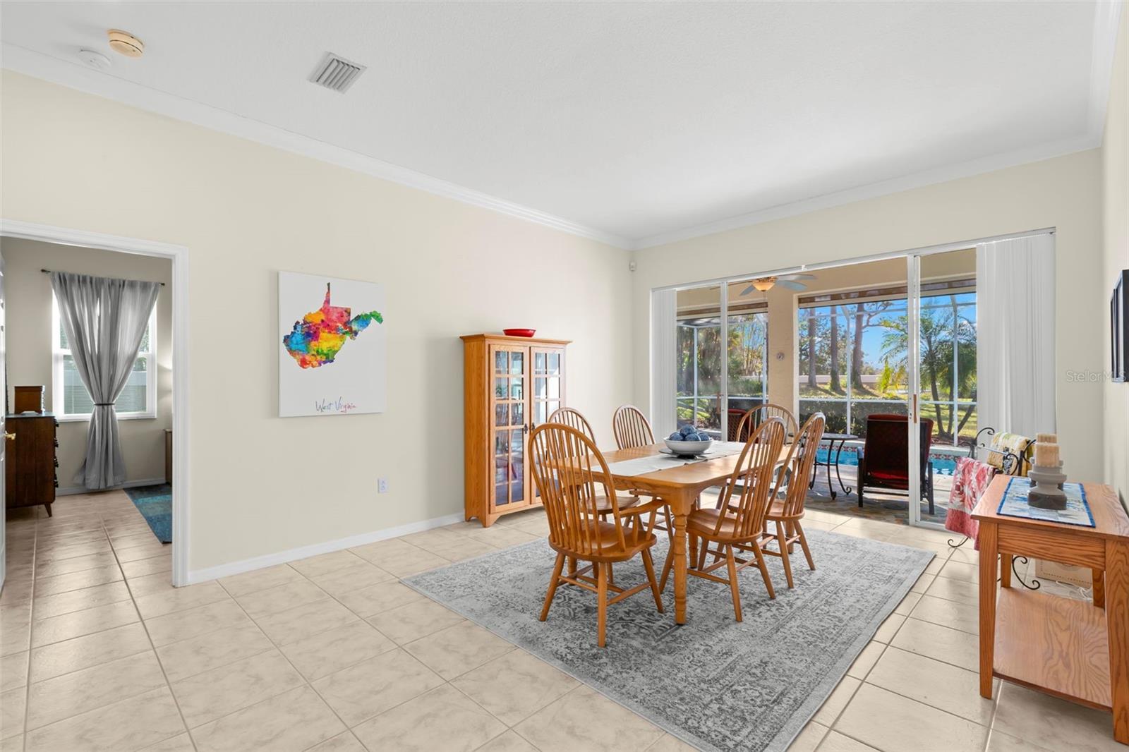 Living Room being used as Dining Room