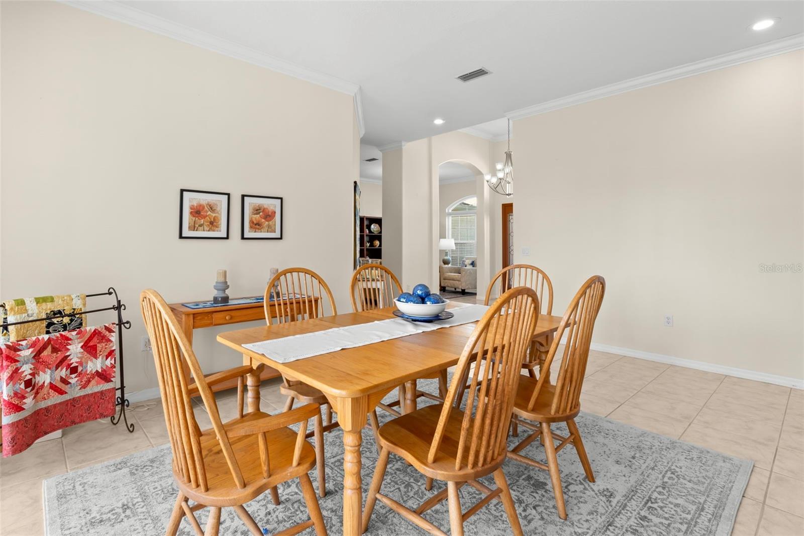 Living Room being used as Dining Room