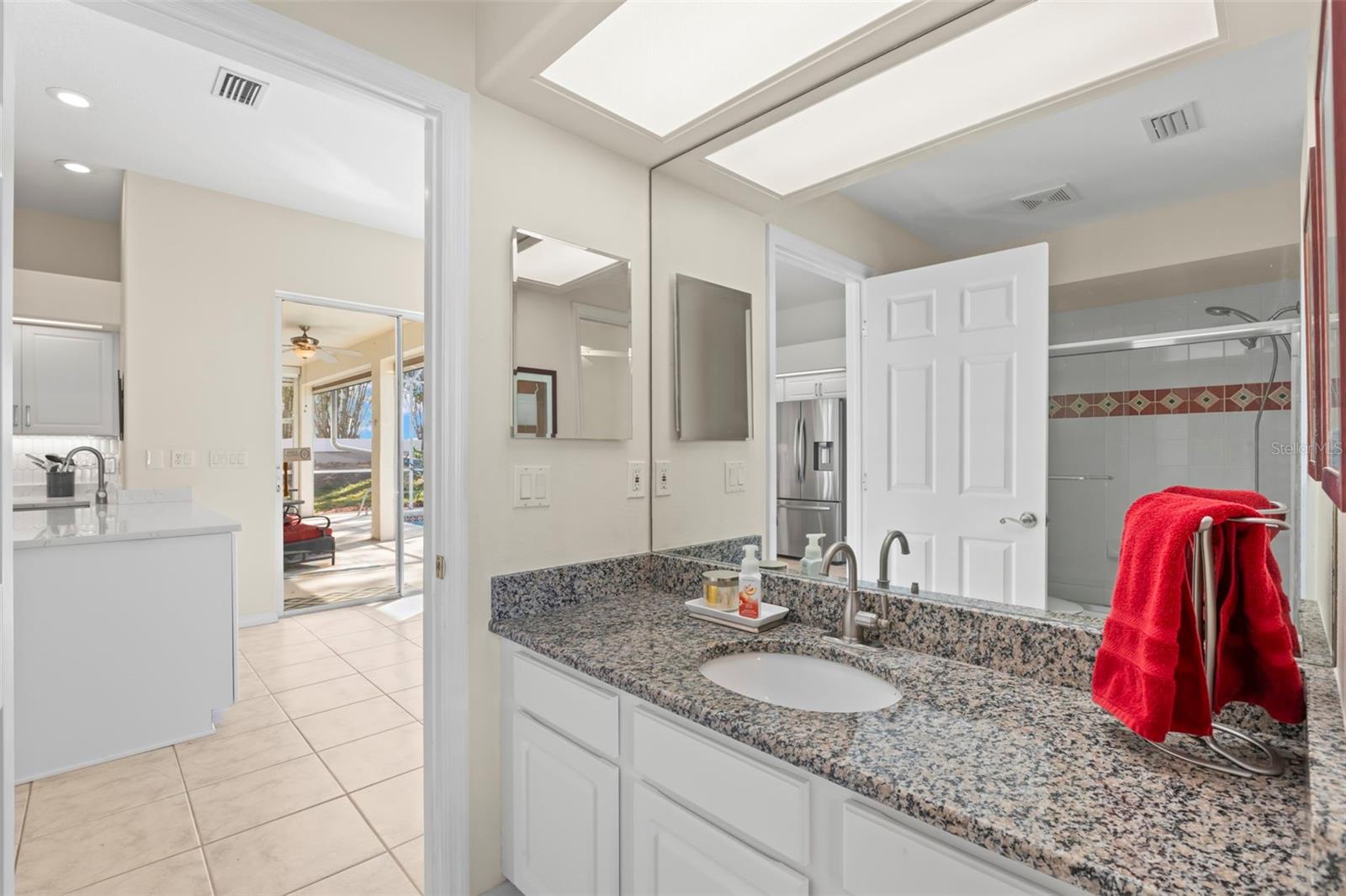 Second Full Bathroom with access from Second Bedroom and Kitchen