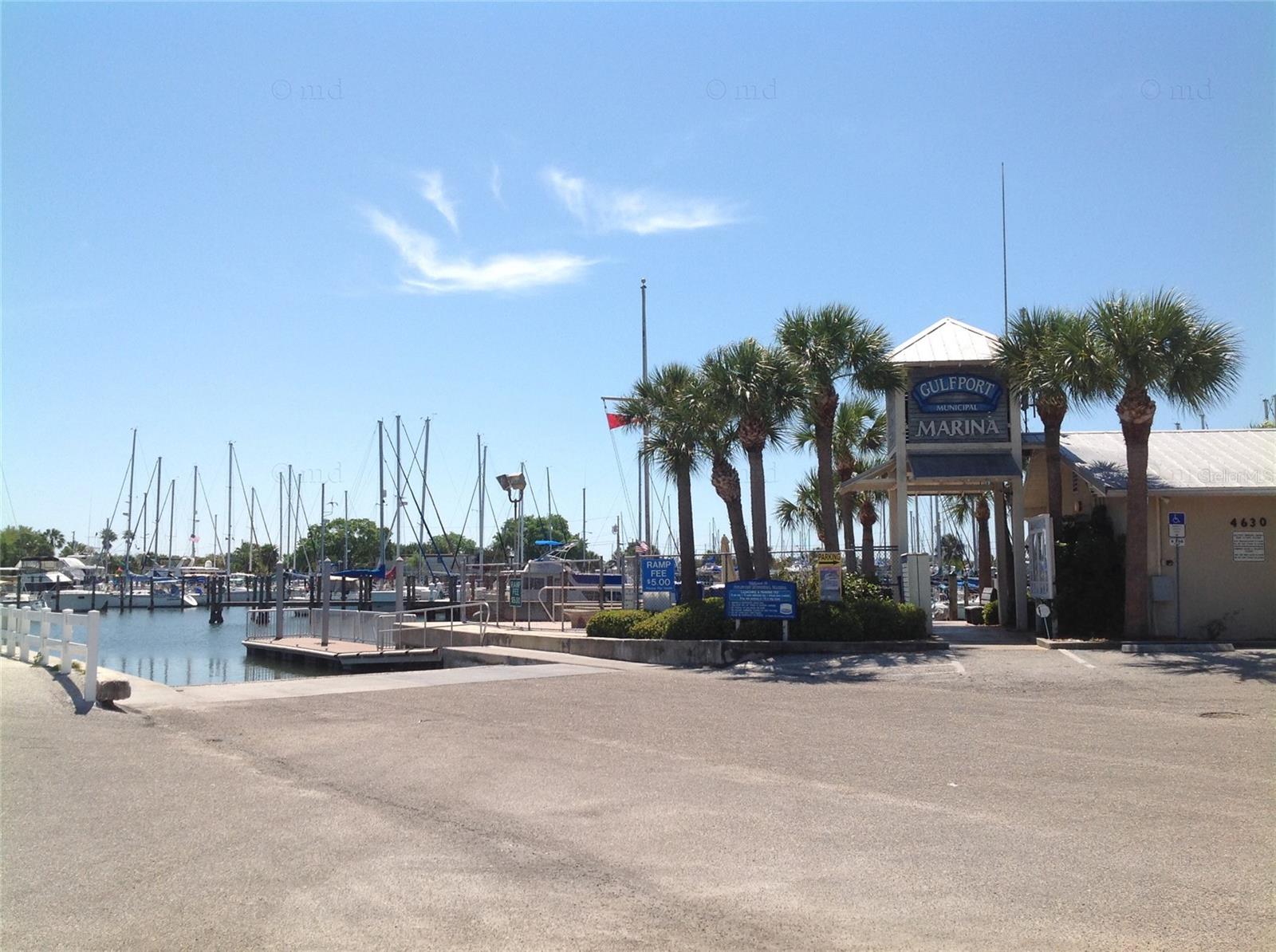 Just a block or two to the Gulfport Marina from Golden Sands