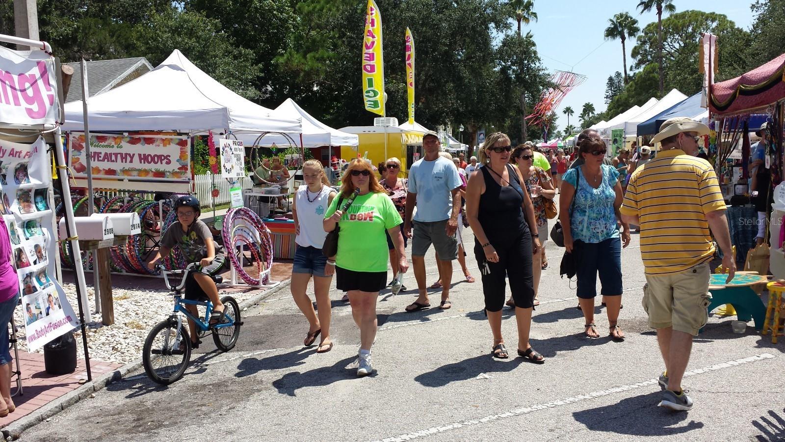 Gulfport has multiple festivals all year long where you can eat amazing food, buy handmade goods and  check out amazing artists and their work!