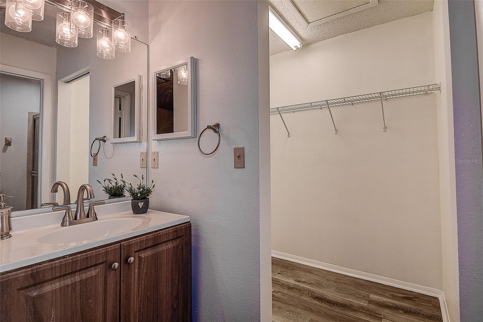 Master Bath and walk In Closet