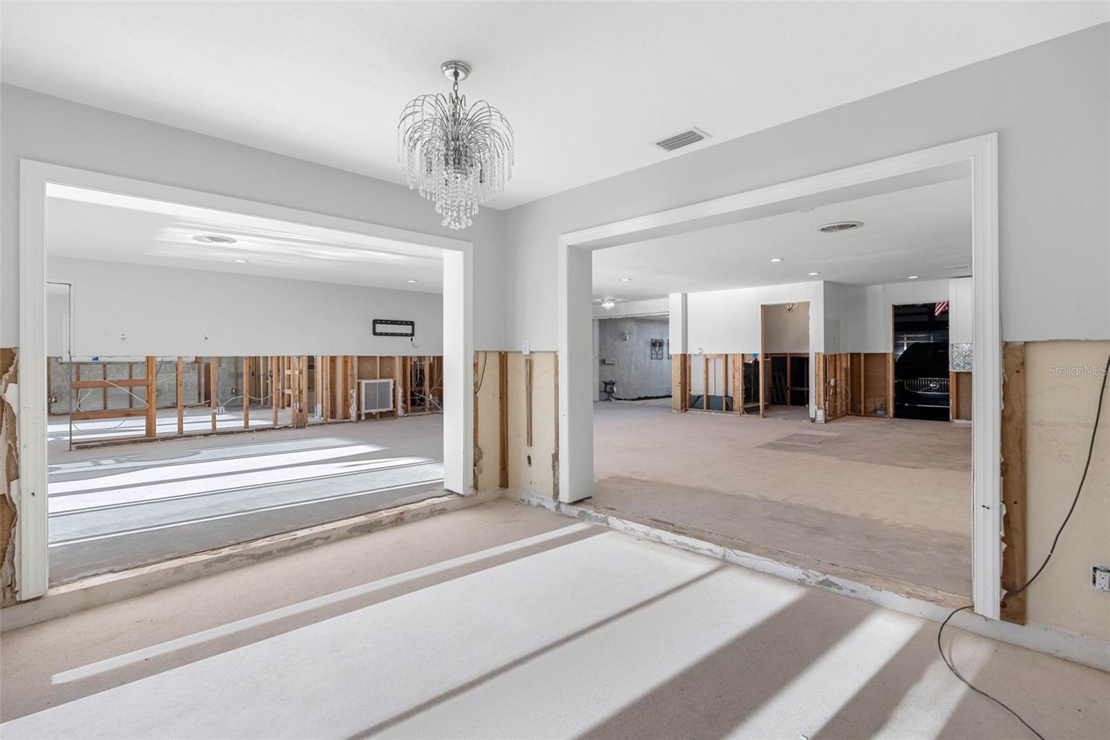 Dining room is open to the rest of the living space.