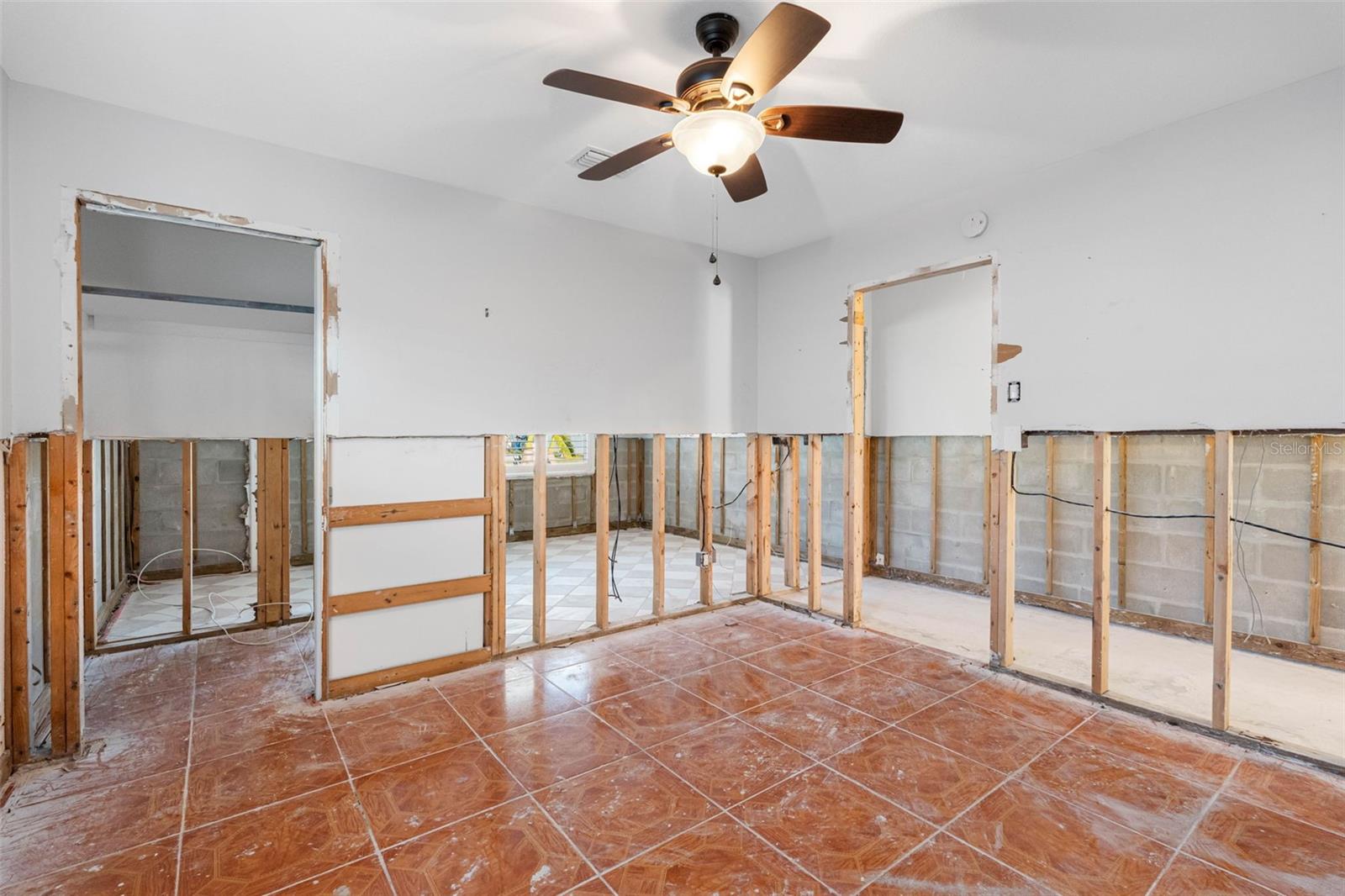 Guest bedroom with plenty of closet space.