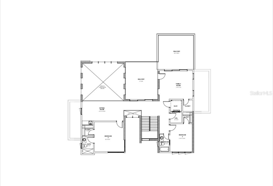 builder provided - upper living floor