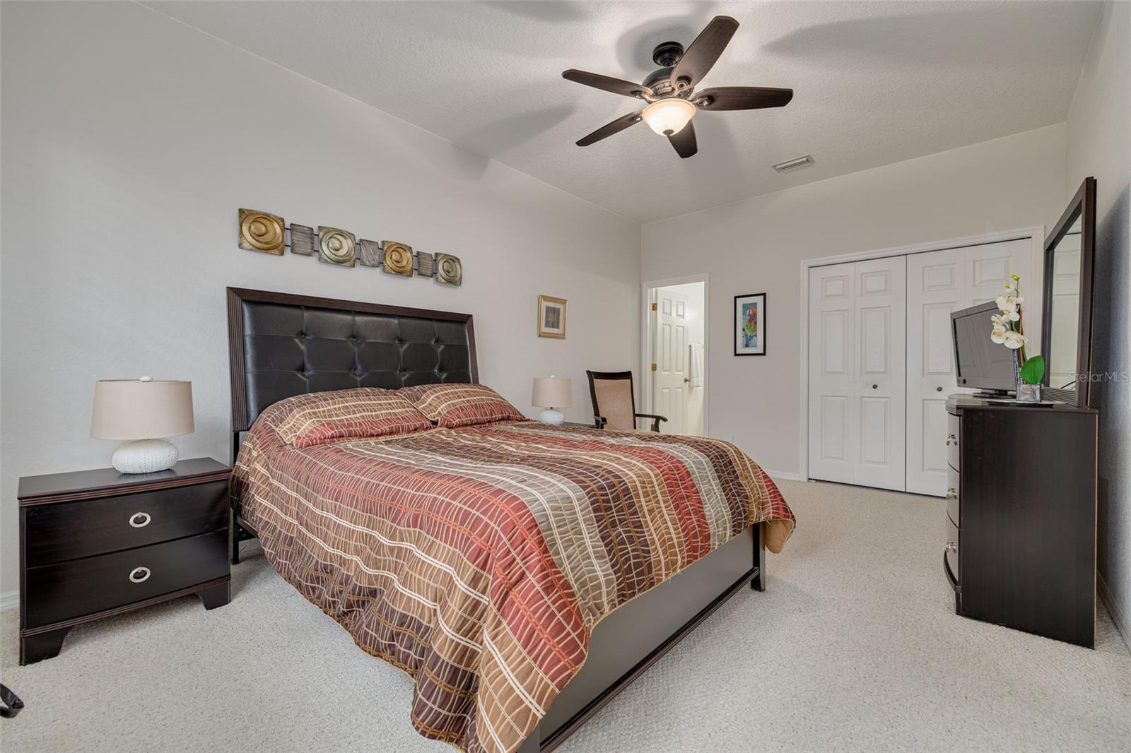 Primary bedroom features TWO closets!