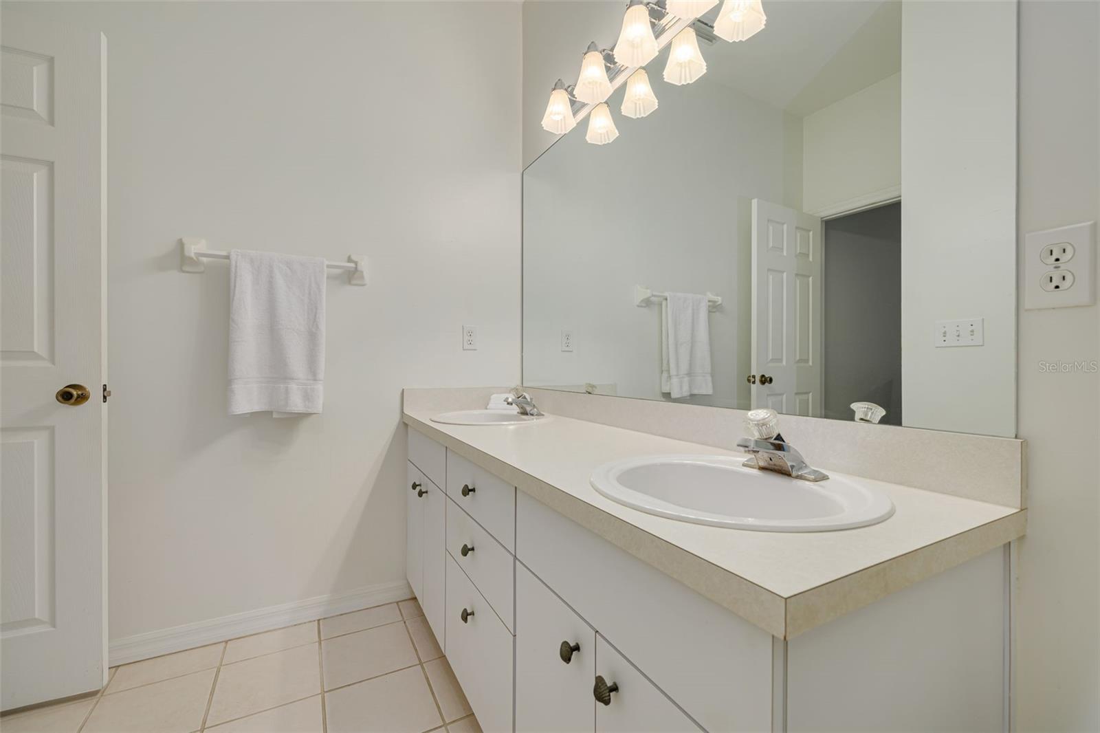 Dual sinks in the primary bathroom!