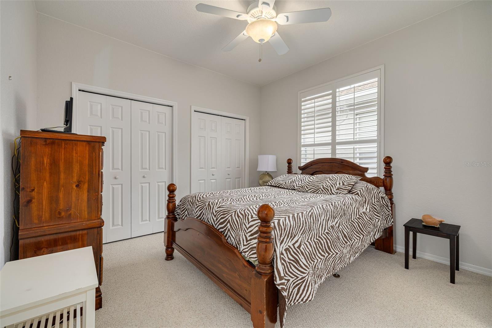 Second bedroom has a long reach-in closet!