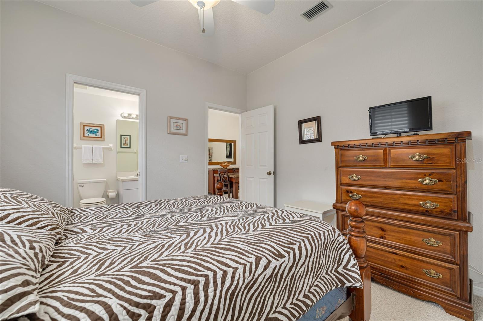 Second bedroom has direct access to the hall bathroom!