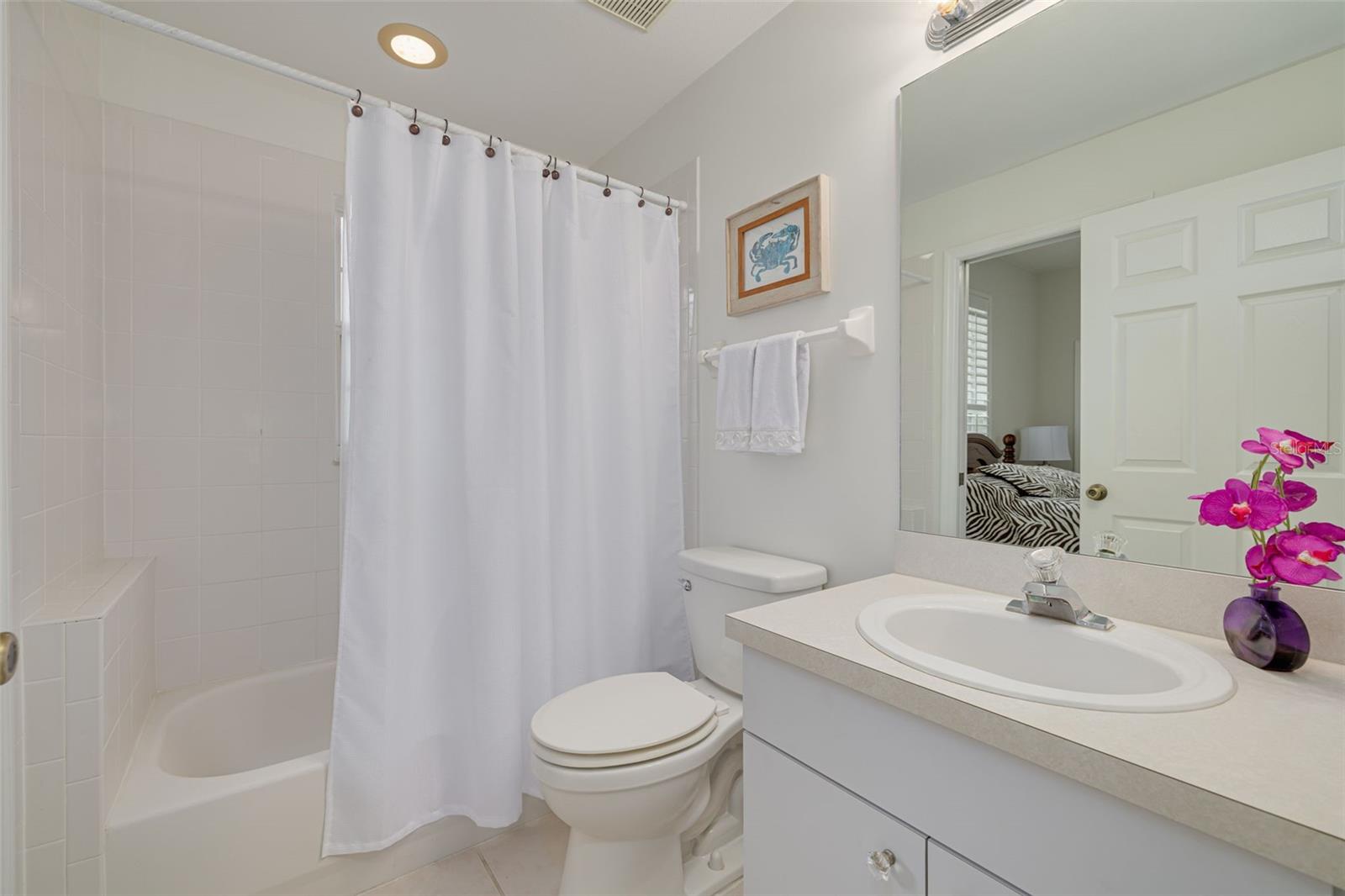 Hall bathroom can be accessed from second bedroom and from hallway!