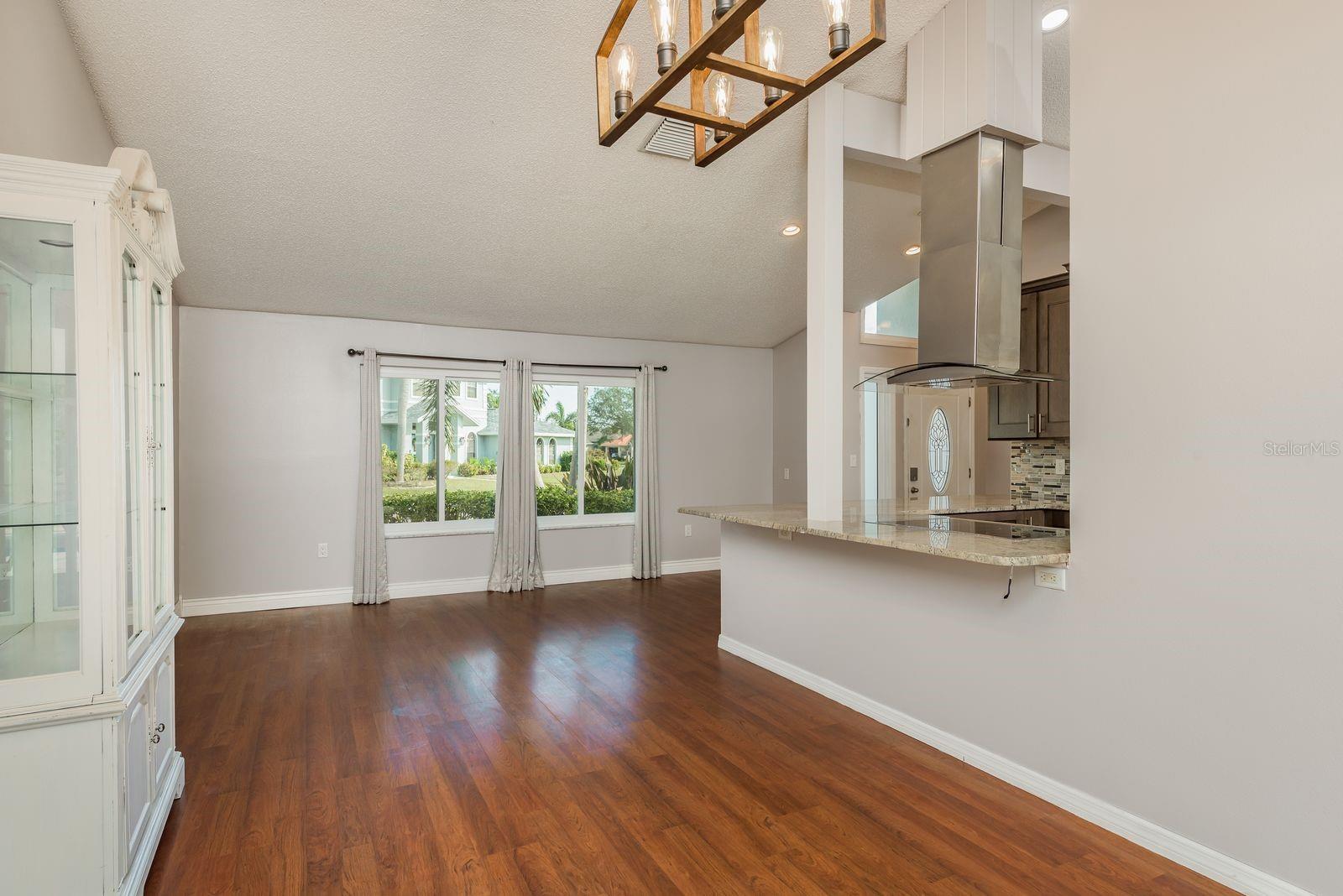 Dining room looking to front of house