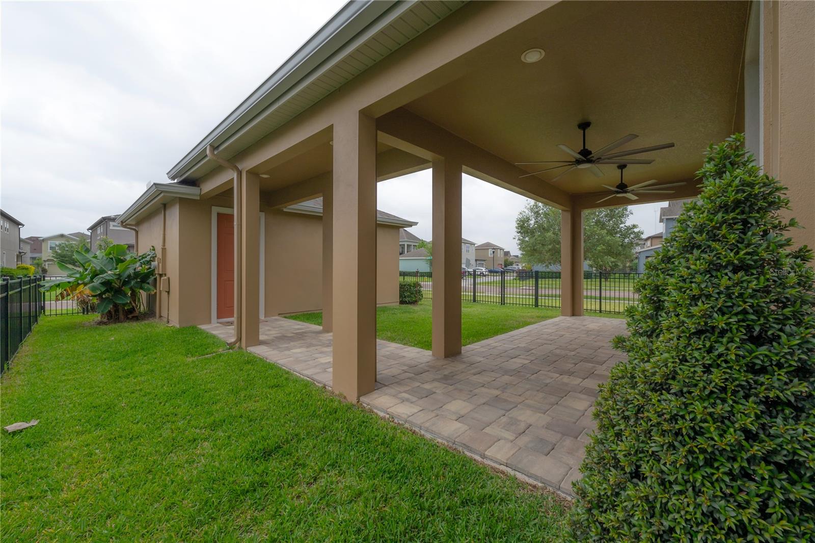 Custom covered walkway to garage