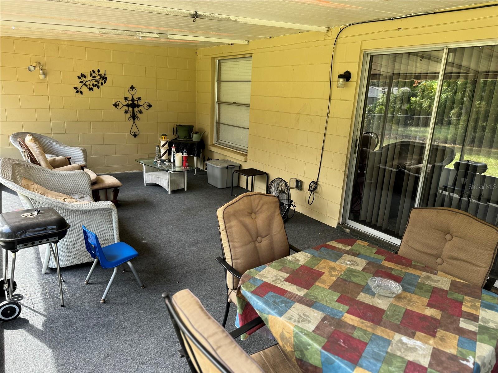 Screened patio