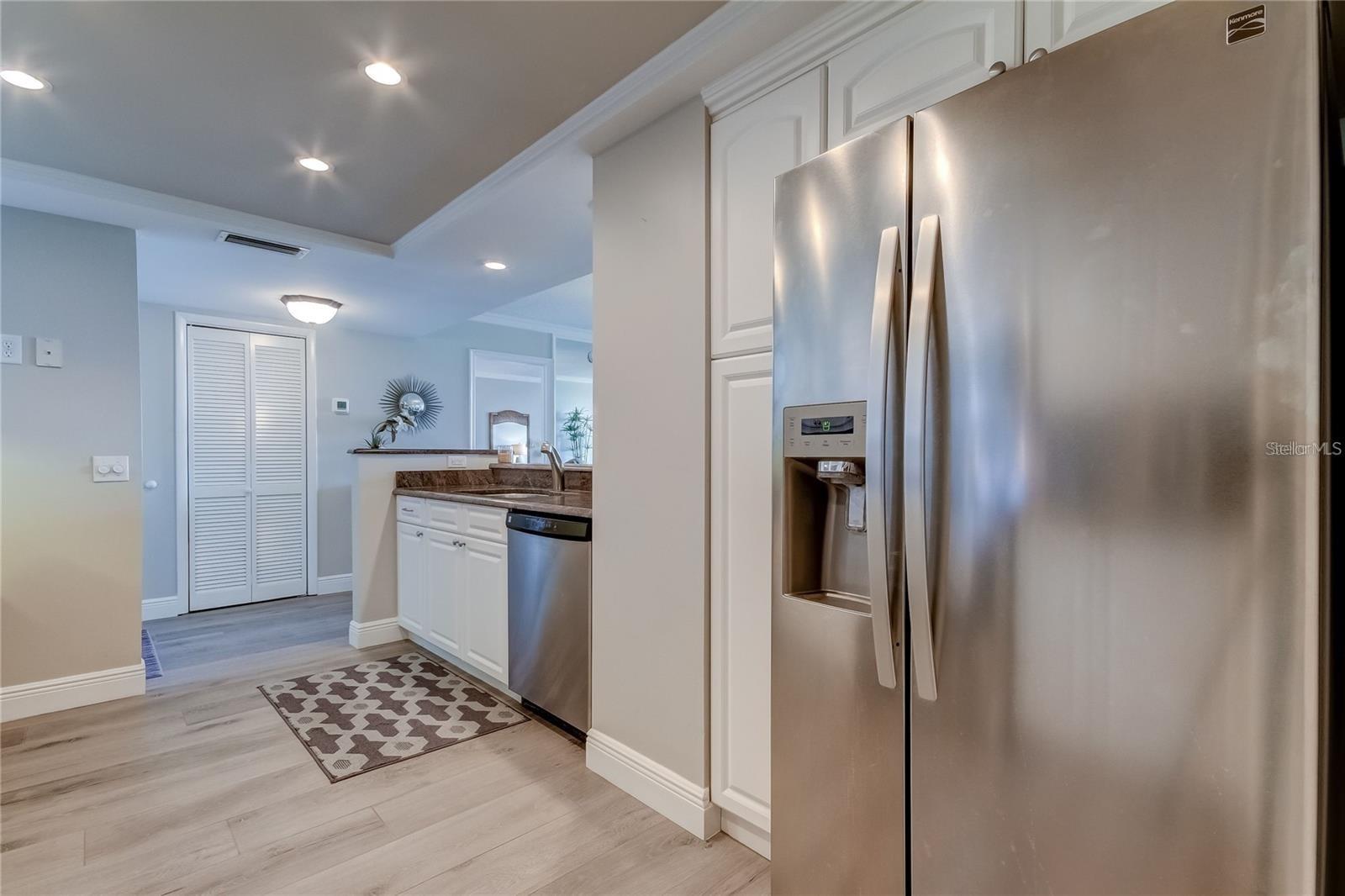 Laundry Room with extra storage off kitchen