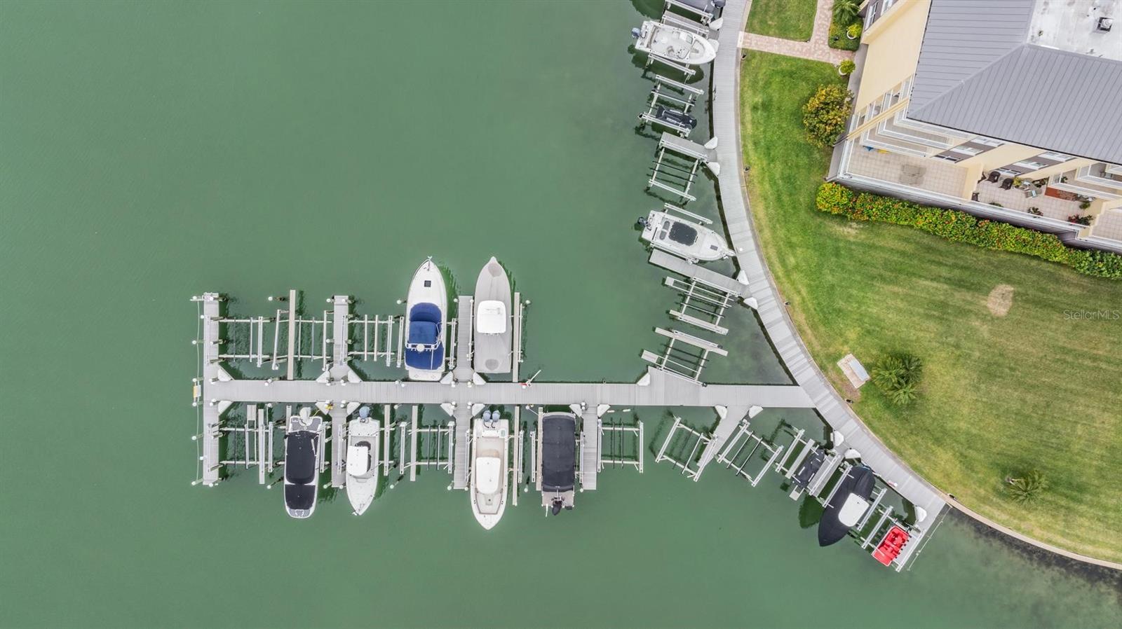 Aerial View of Boat Dock/Lift