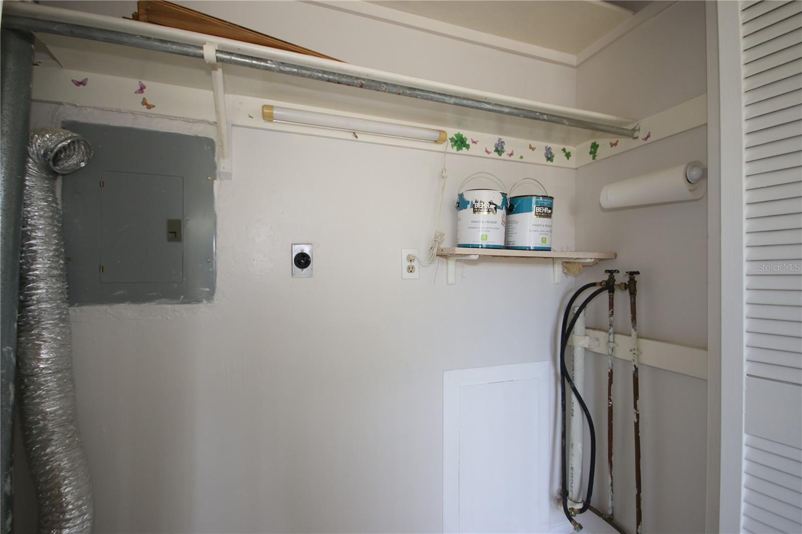 Utility Closet with Washer-dryer hookups