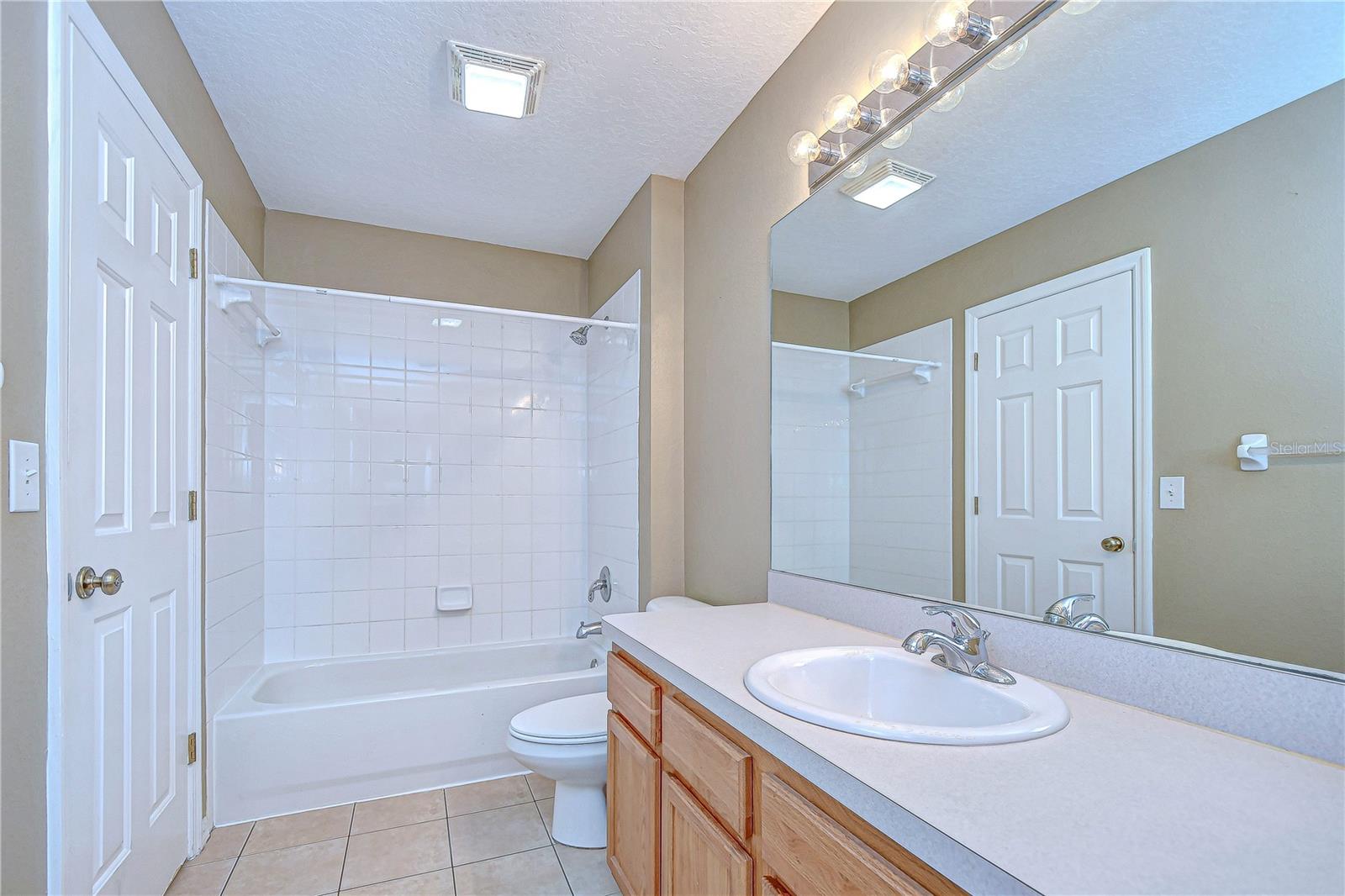 Bathroom features lots of counter space!