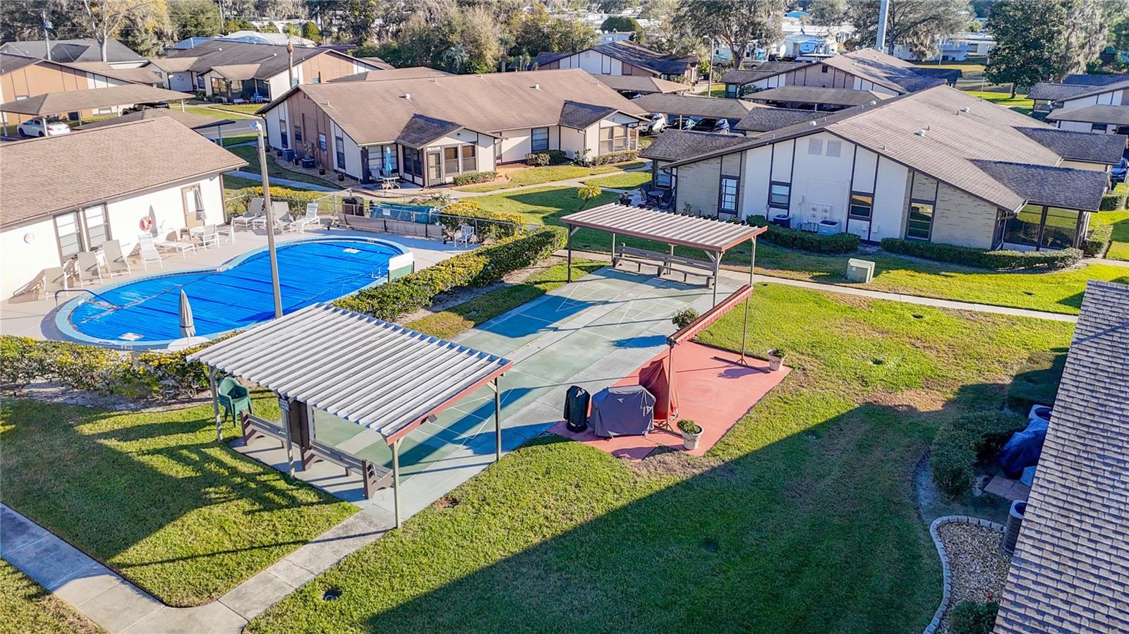 Community Pool & Shuffleboard Area