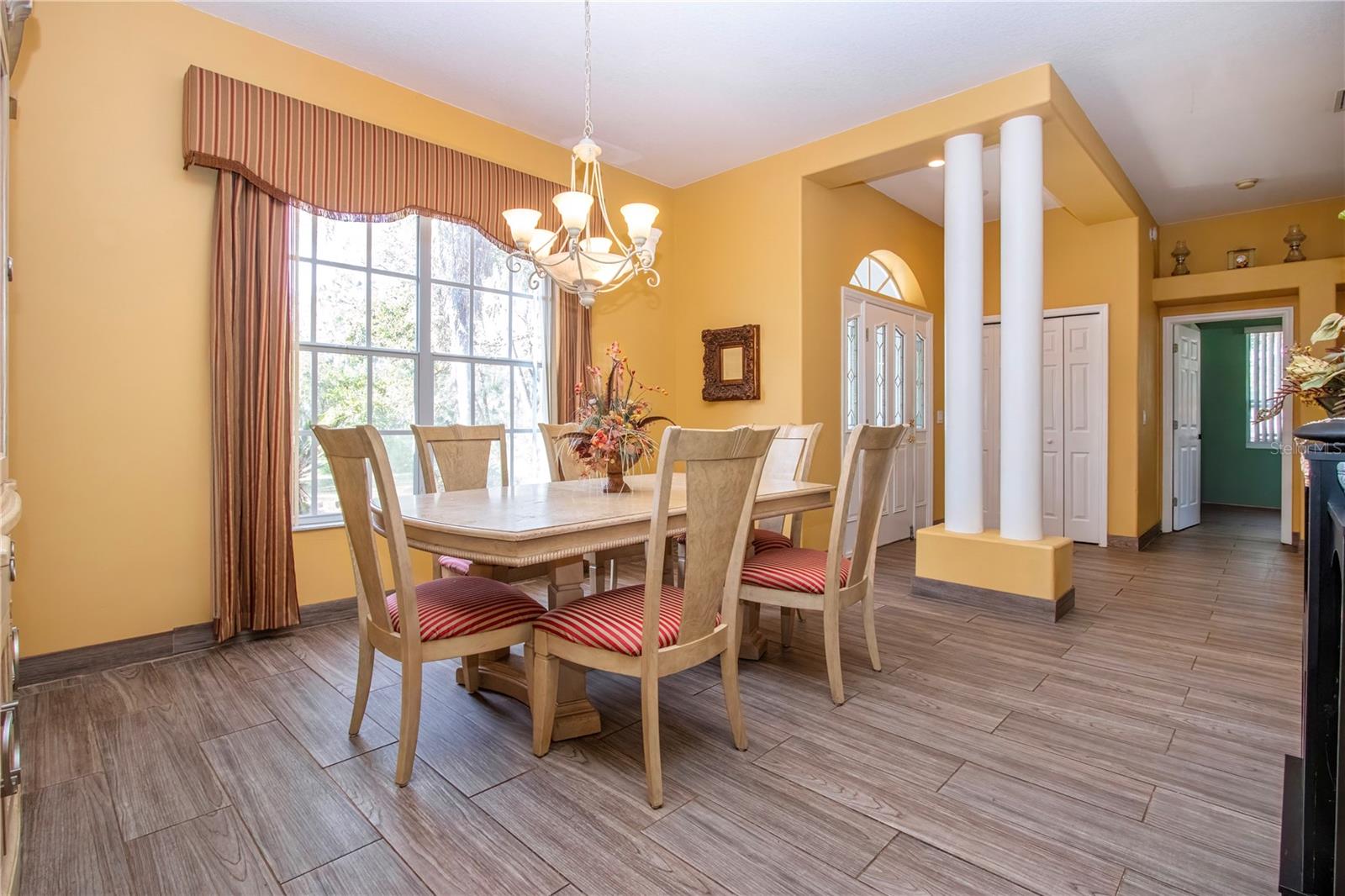 Large Formal Dining Room View to Front Entry