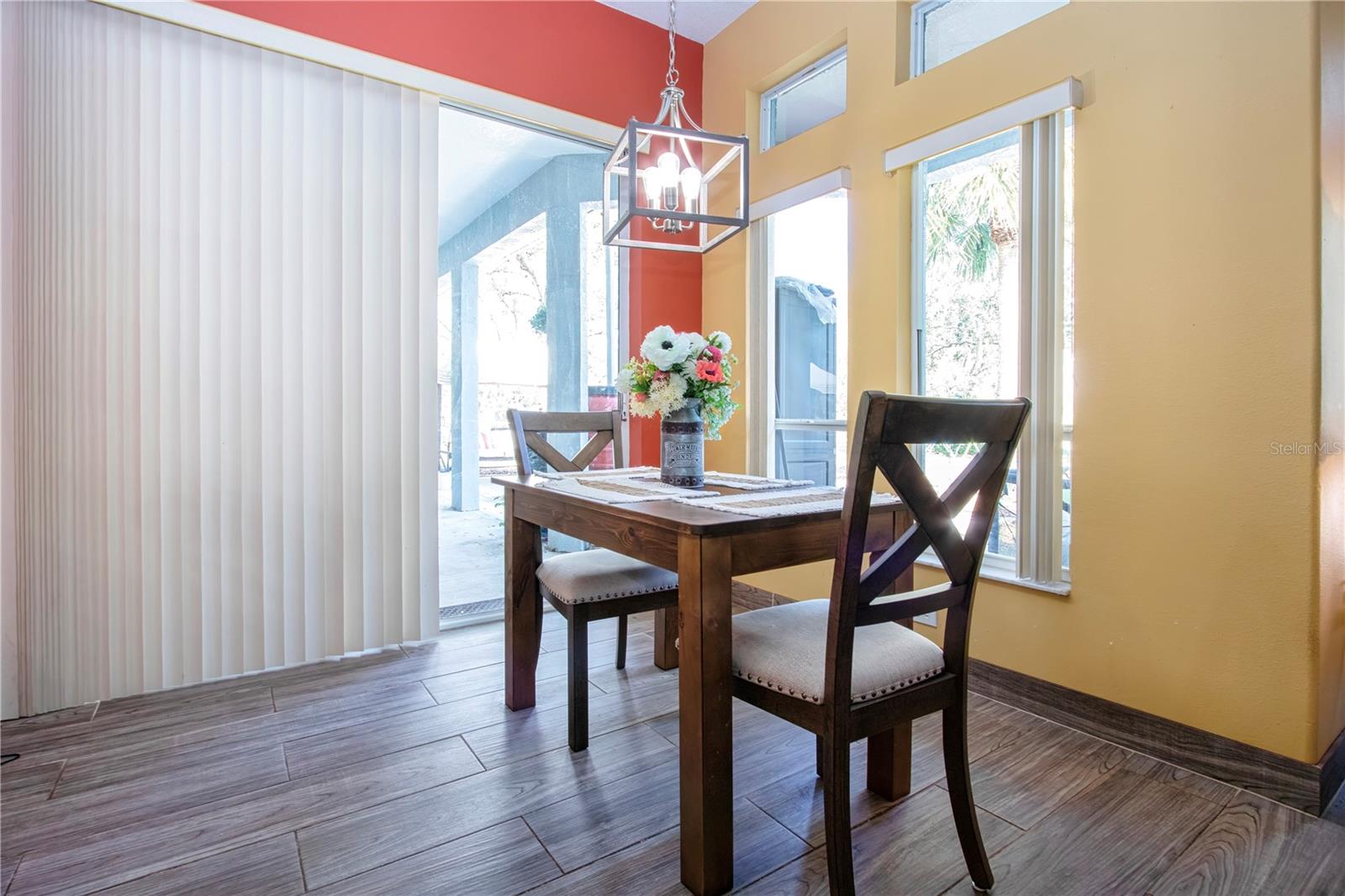 Breakfast Nook Sliding Glass Doors