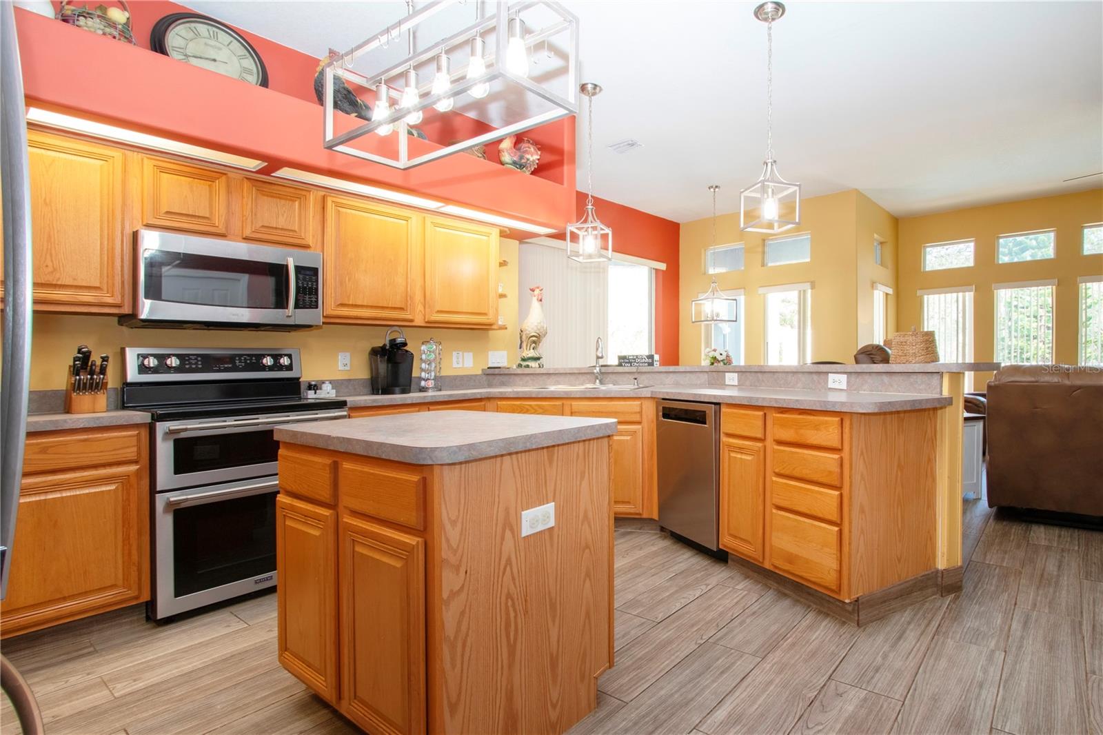 Custom Kitchen With Kitchen Island