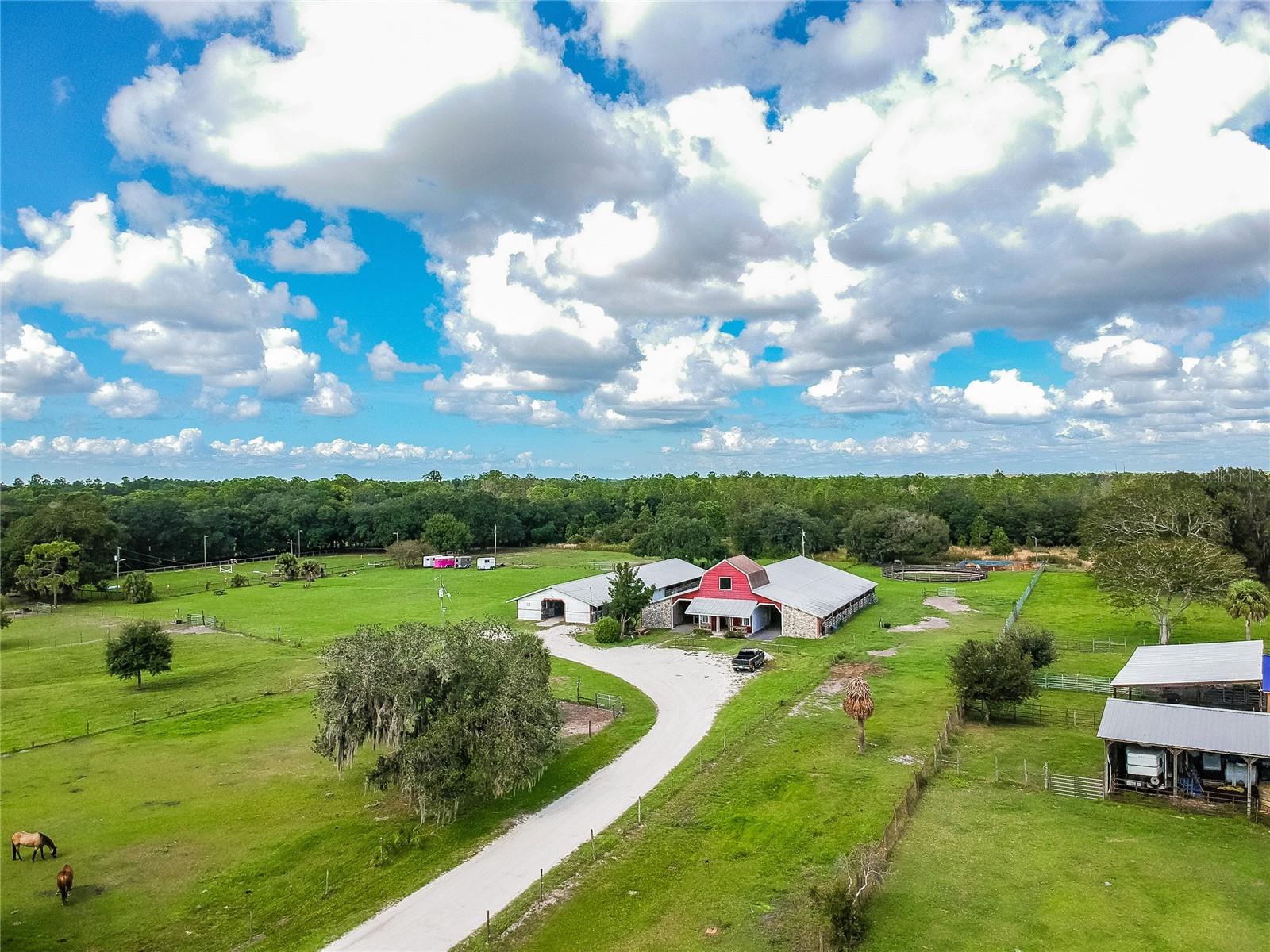 Aerial View Of The Sundance Stables