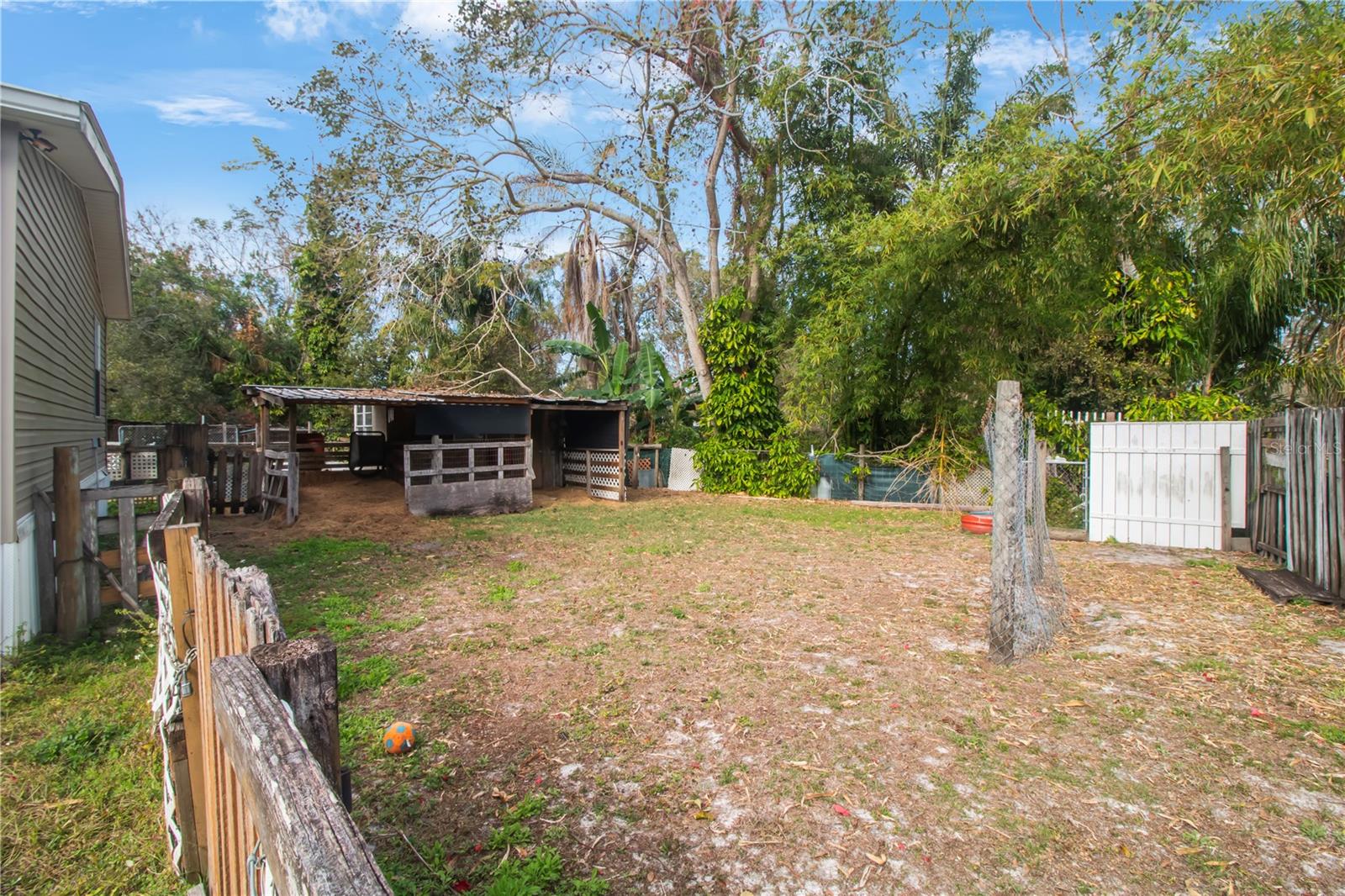 Covered Area Back Yard