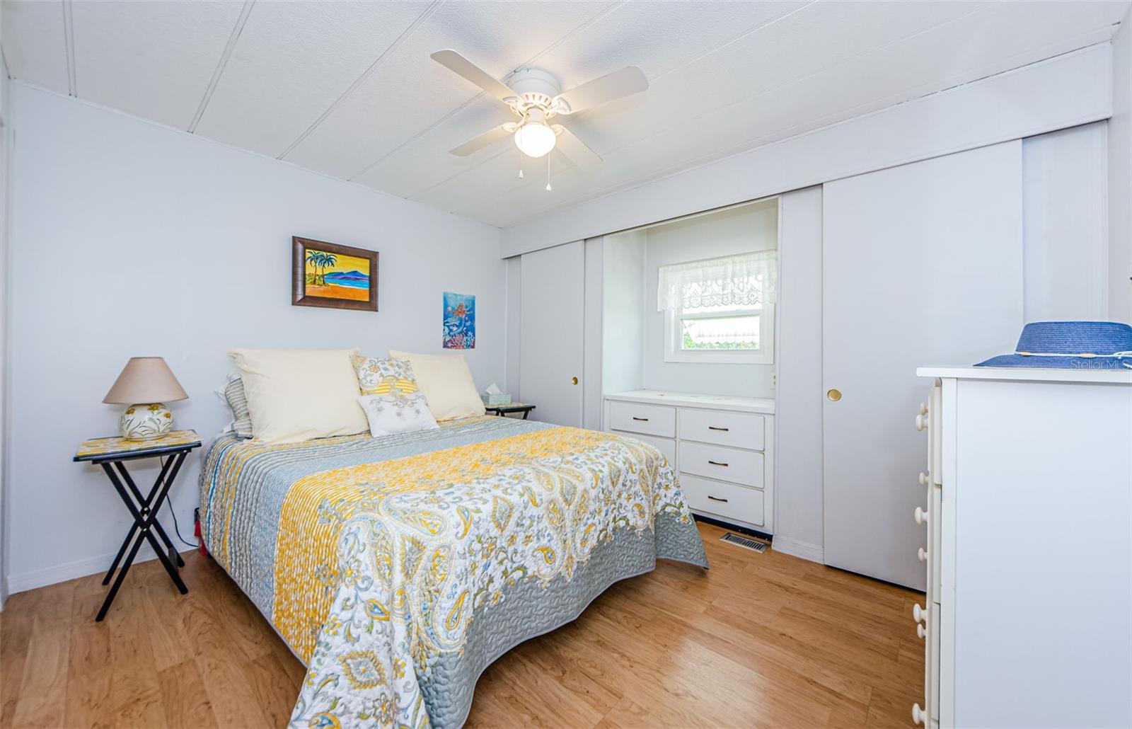 Guest Bedroom with lots of storage and closets