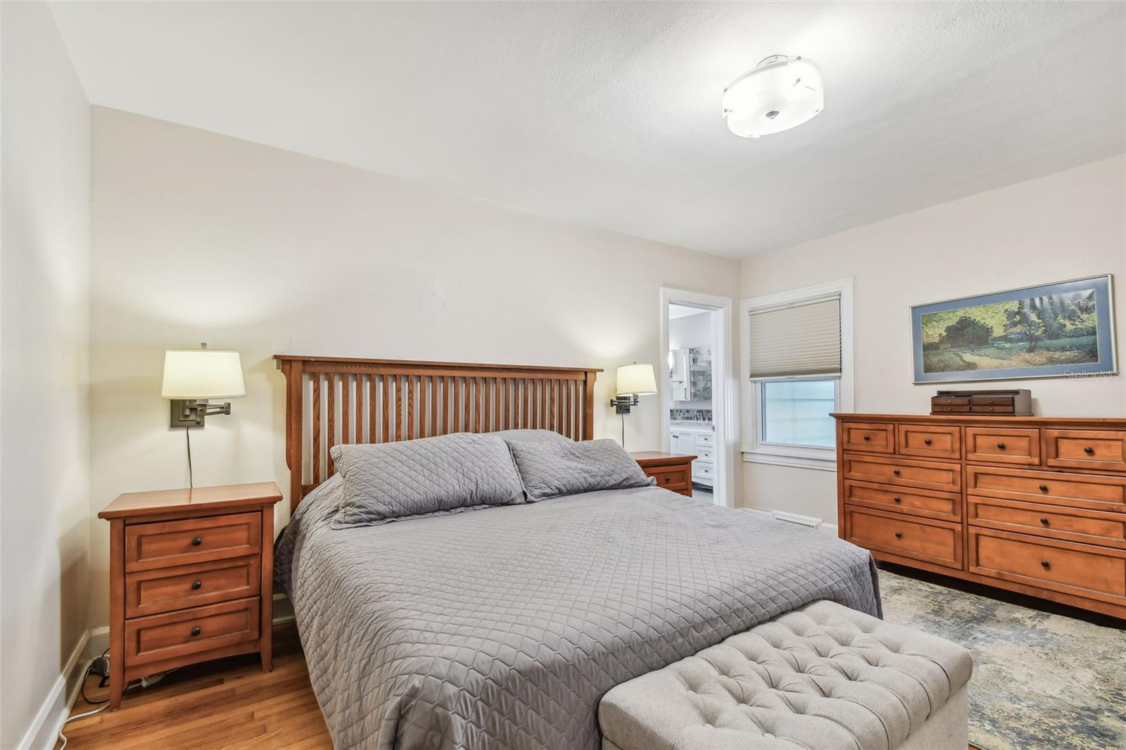 Primary bedroom with ensuite bathroom