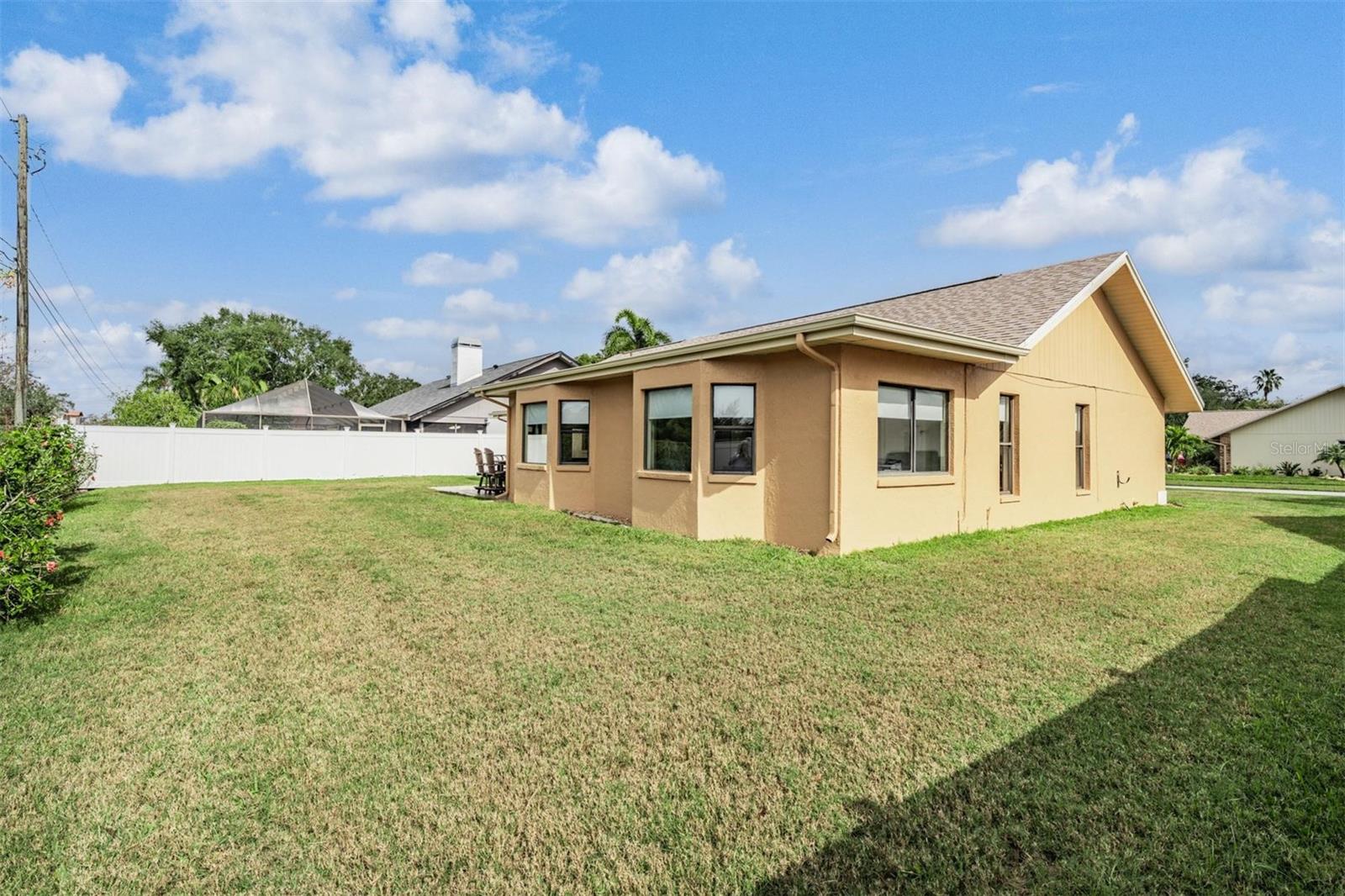 Back yard: Enjoy grilling or playing some outdoor games while you enjoy the stunning Florida sunset colors that paint the sky!