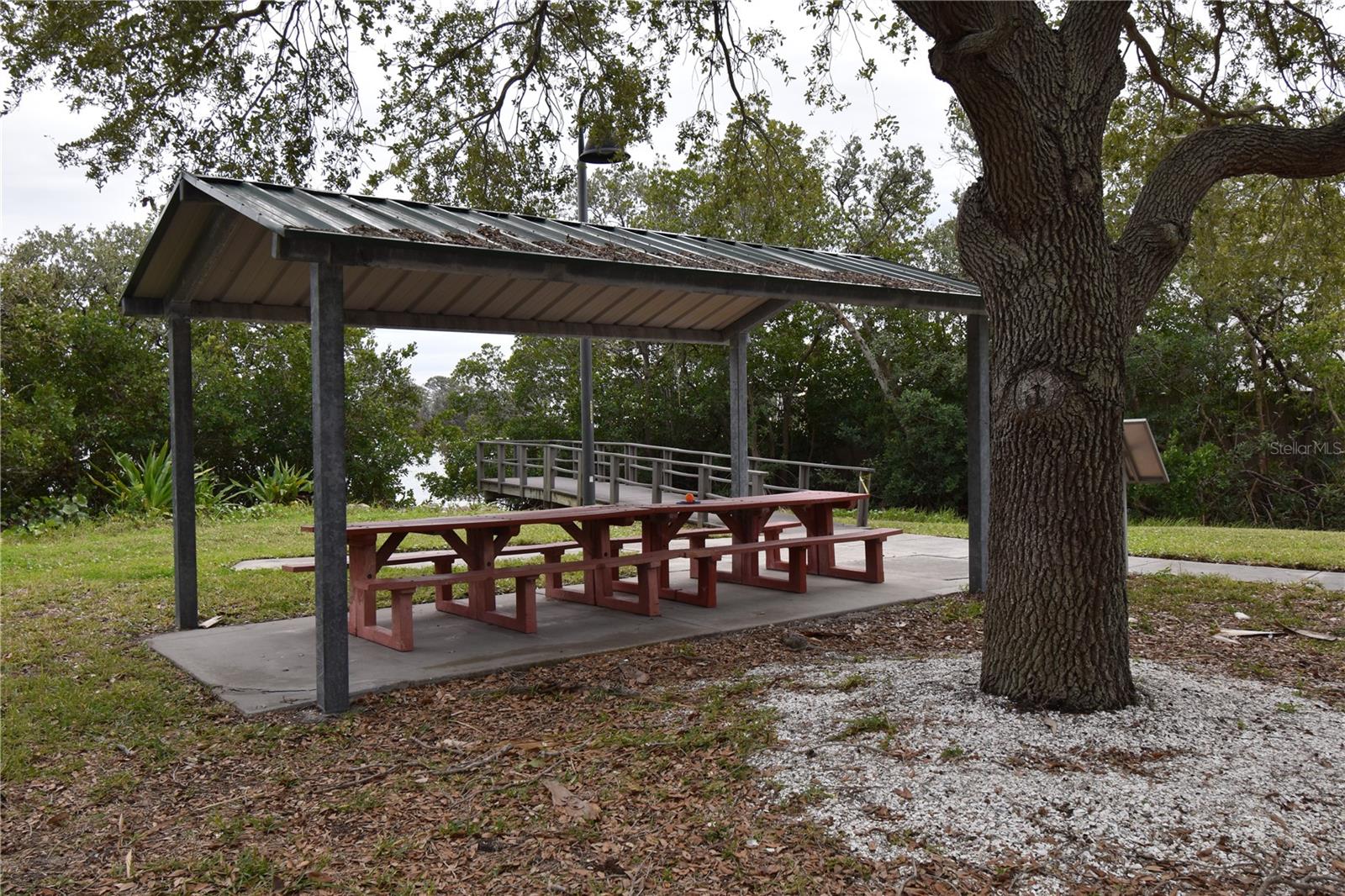 Covered picnic tables