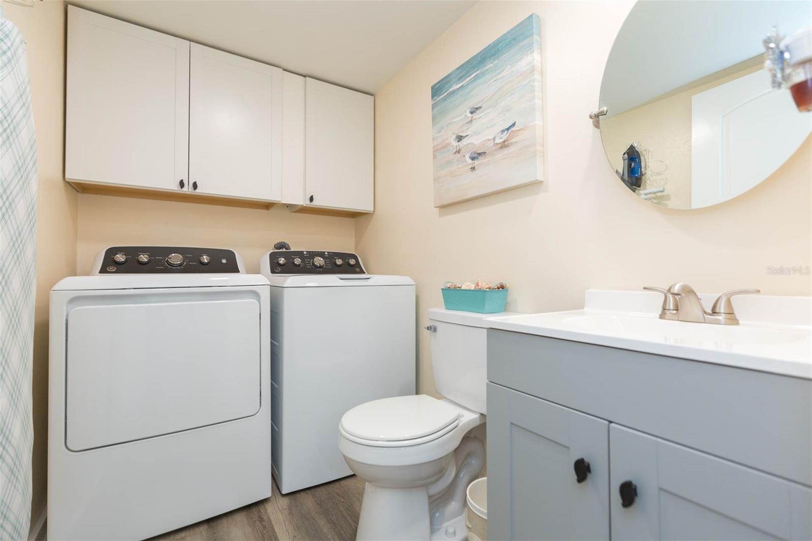 First floor half bath & Laundry