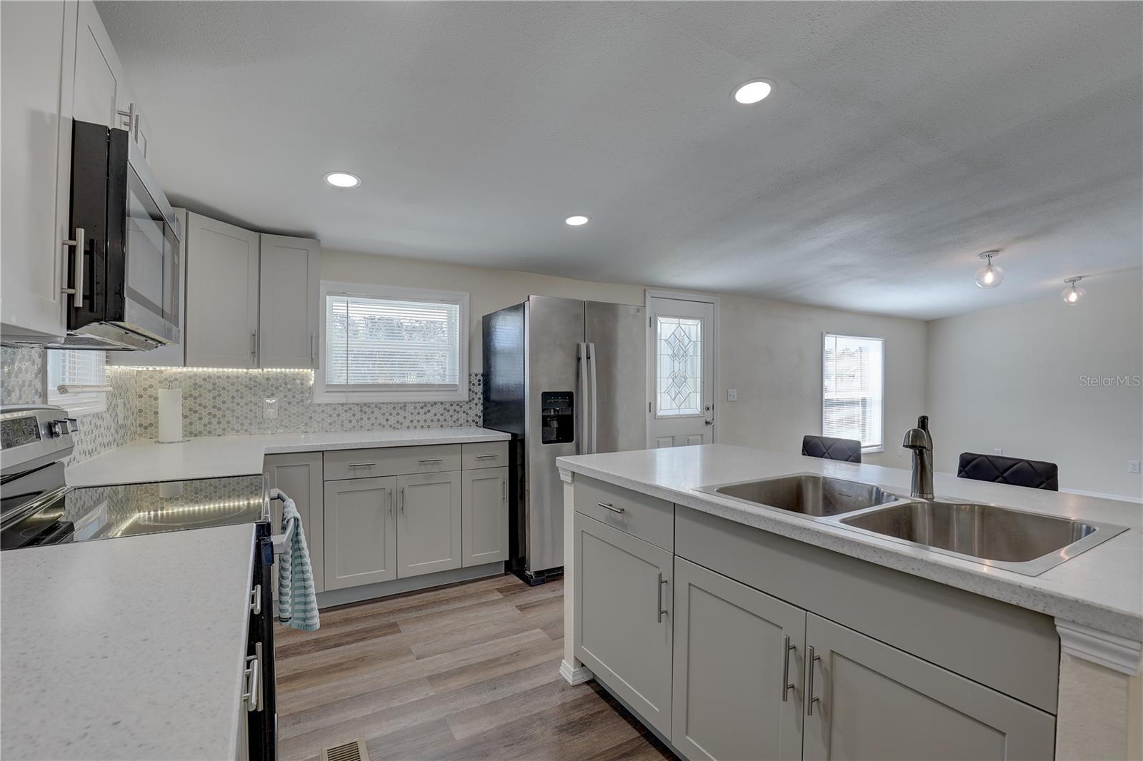 View of kitchen from hallway