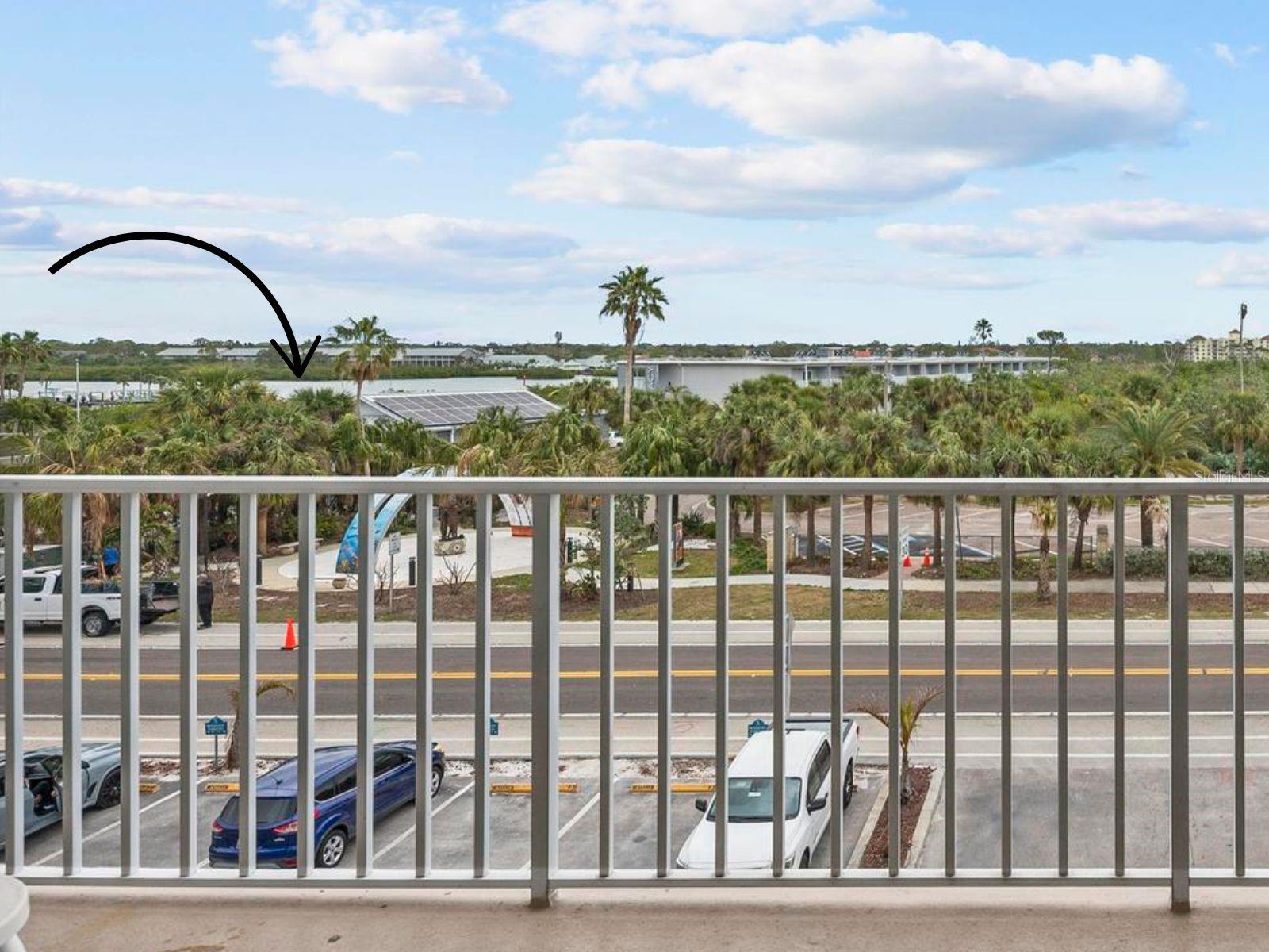 You can see the Intracoastal from the balcony