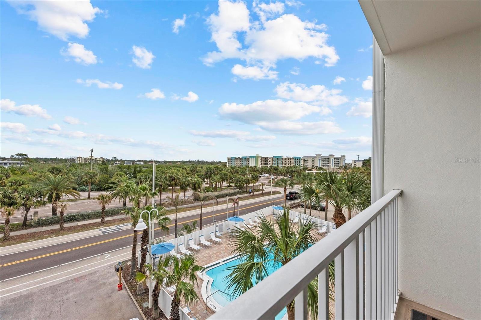 Pool views from the balcony