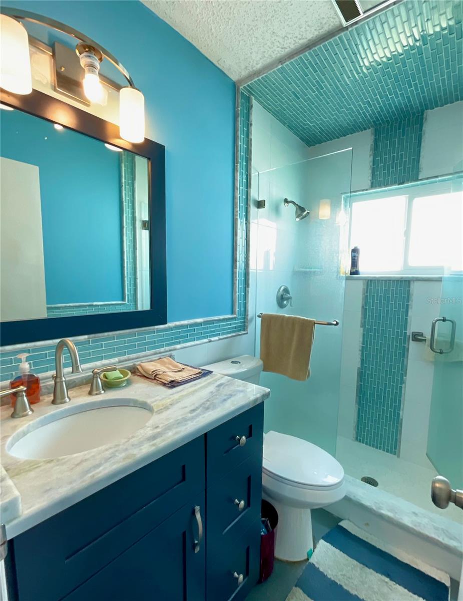 Bathroom in primary bedroom