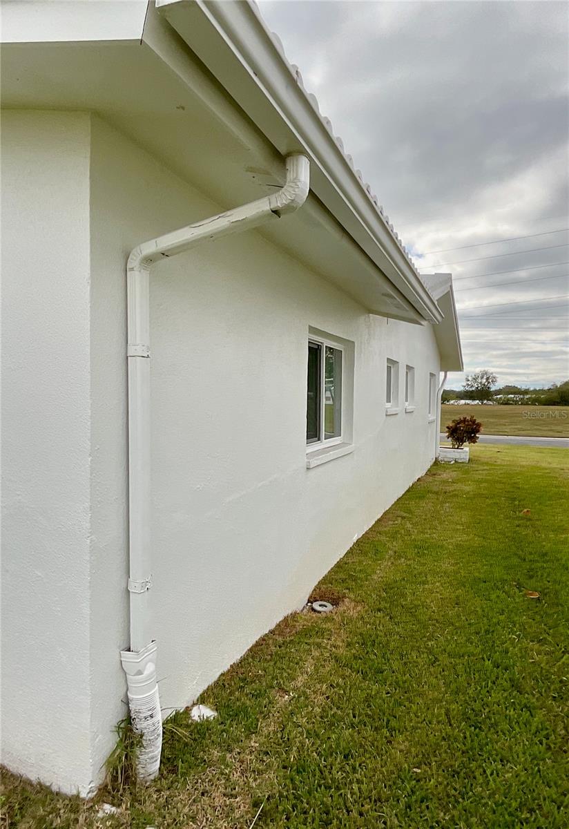 Exterior of house-bedroom side