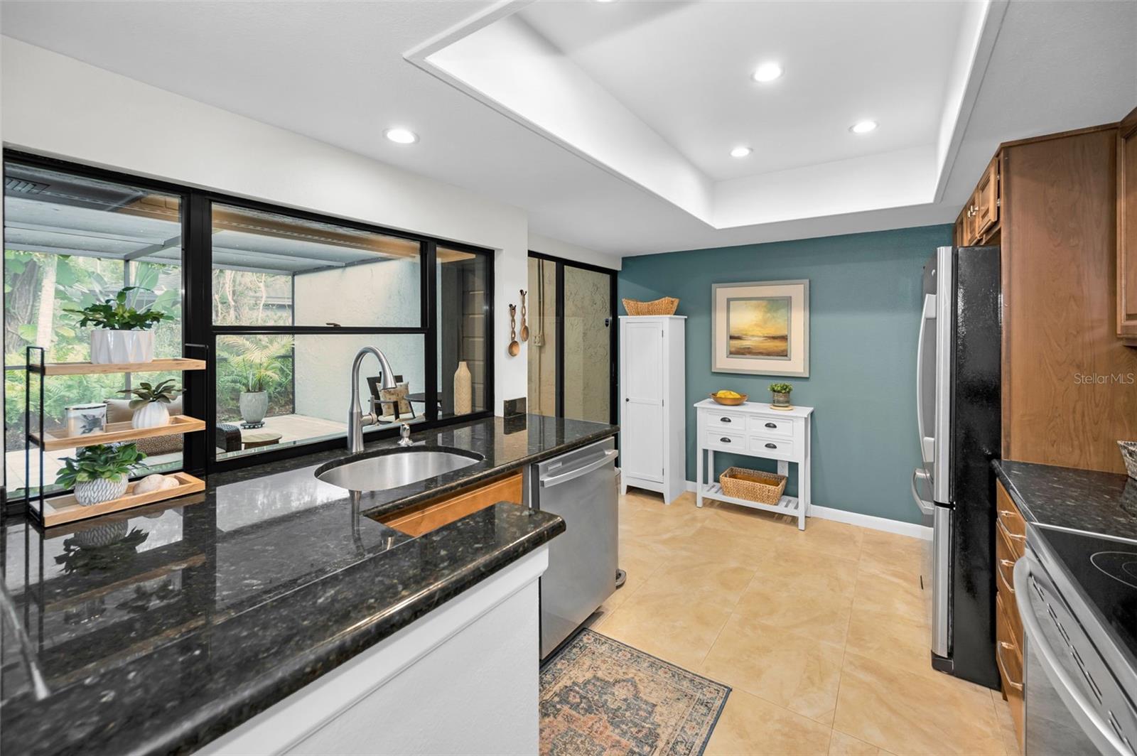 Kitchen with Granite Counters