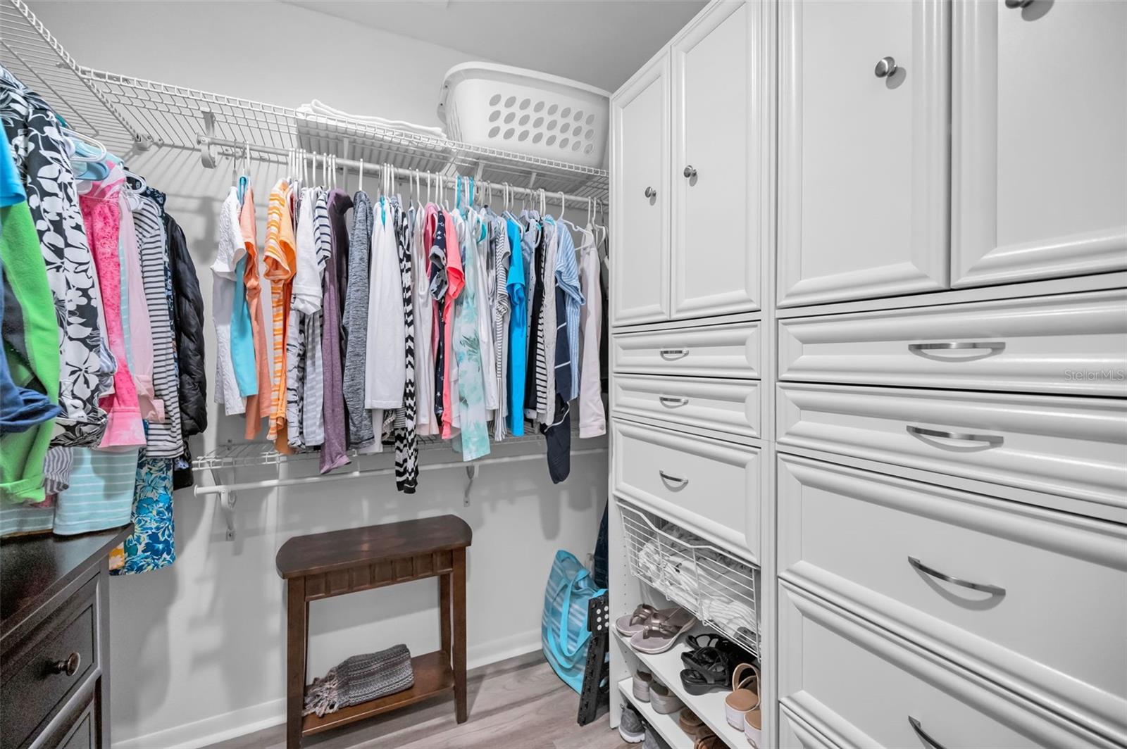 Walk-in Closet with Custom Storage