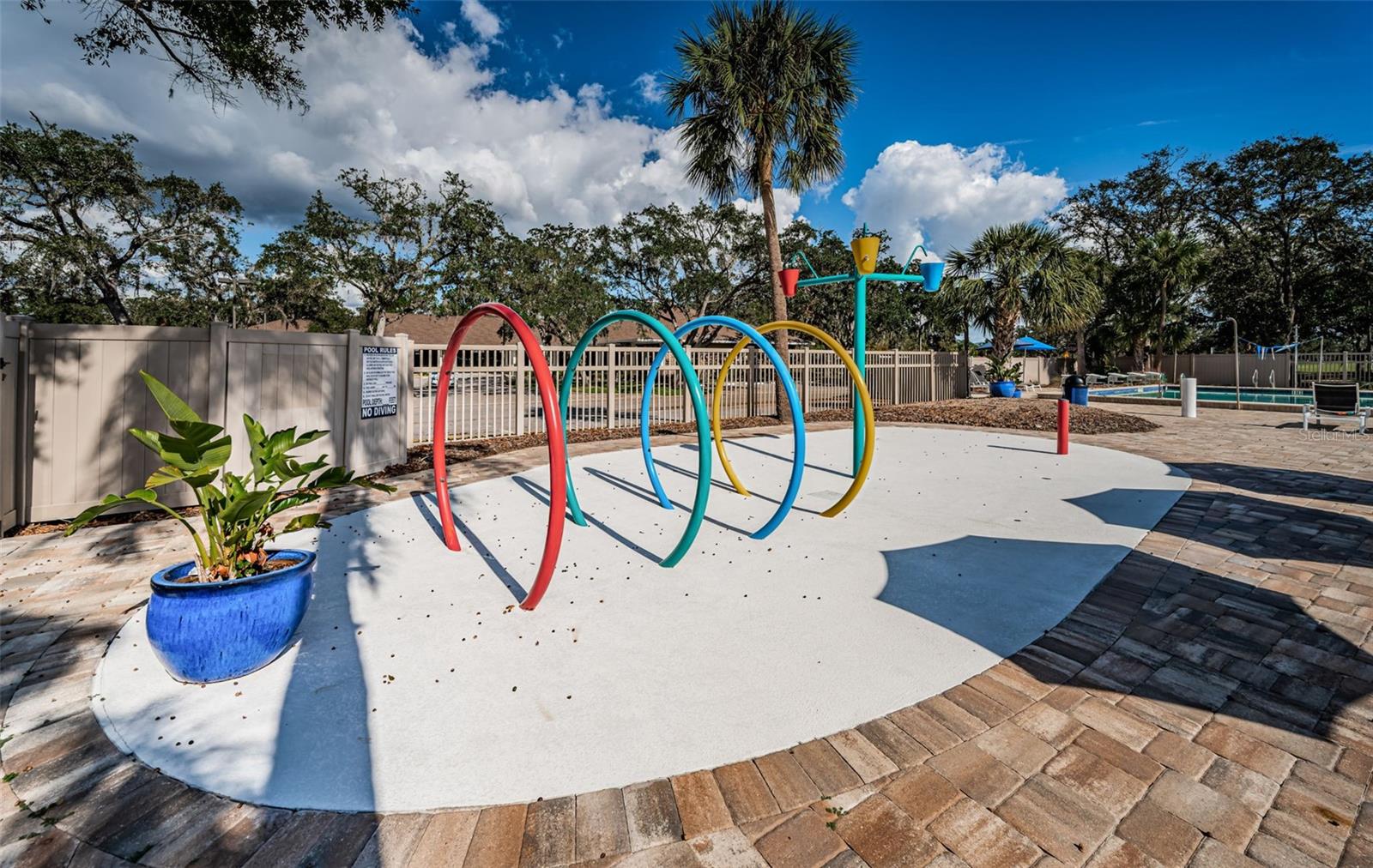 Water Feature at Swim Club