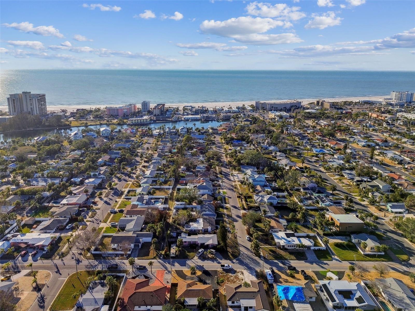 looking west to Beach and deeded Beach access.