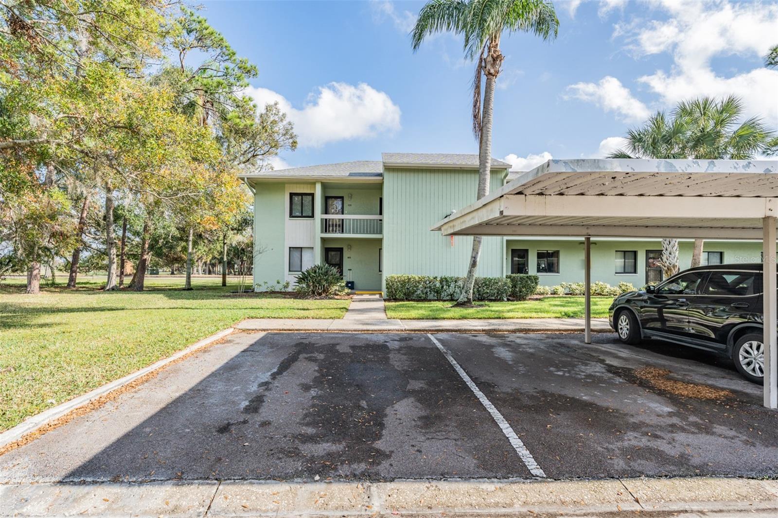 Parking spot for unit is 1st under carport