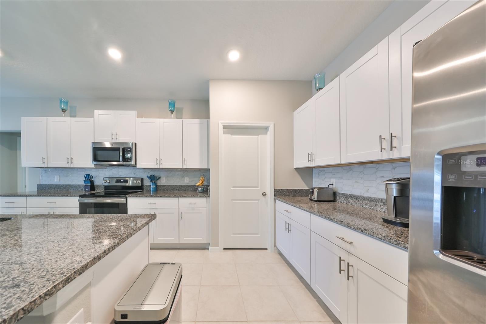 Chef's kitchen - cabinets and granite everywhere!