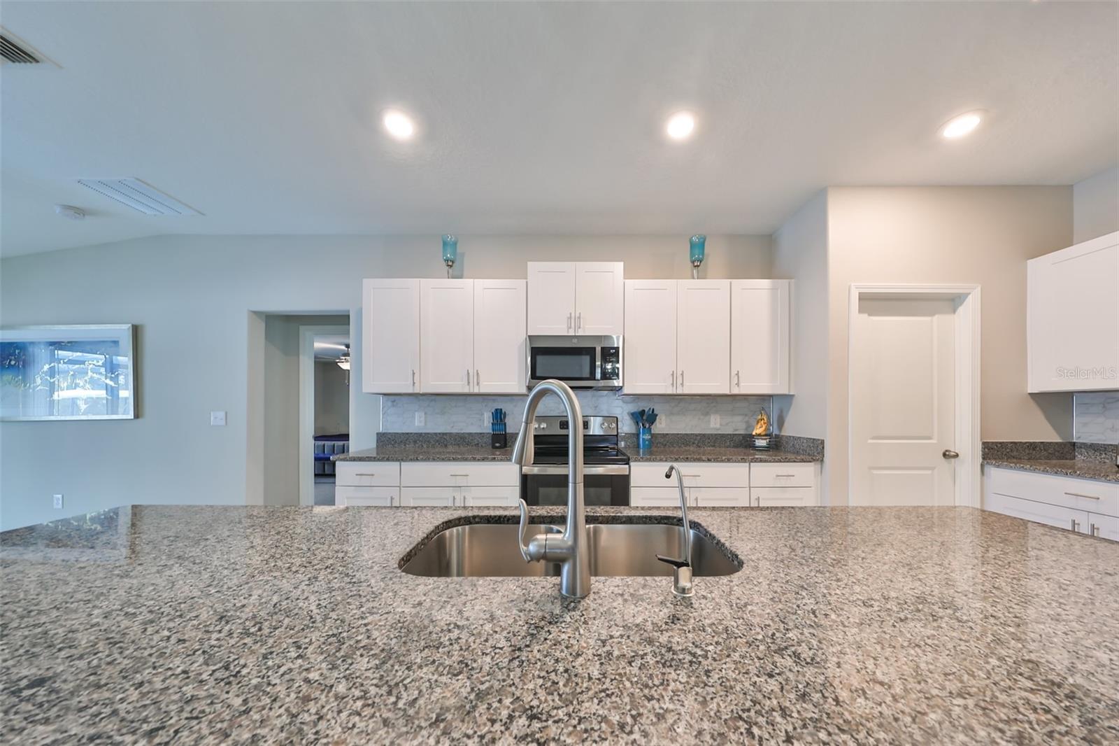 Chef's kitchen - cabinets and granite everywhere!