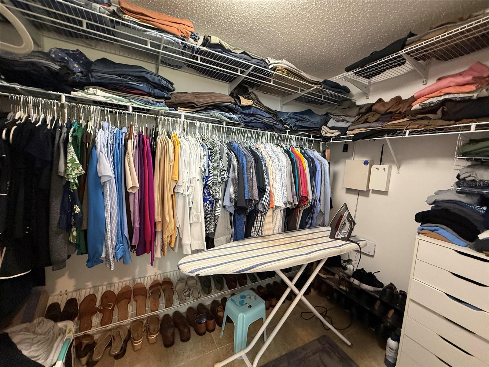 Master walk-in closet