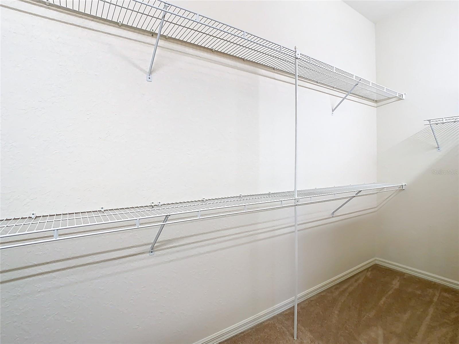 Spacious walk-in closet