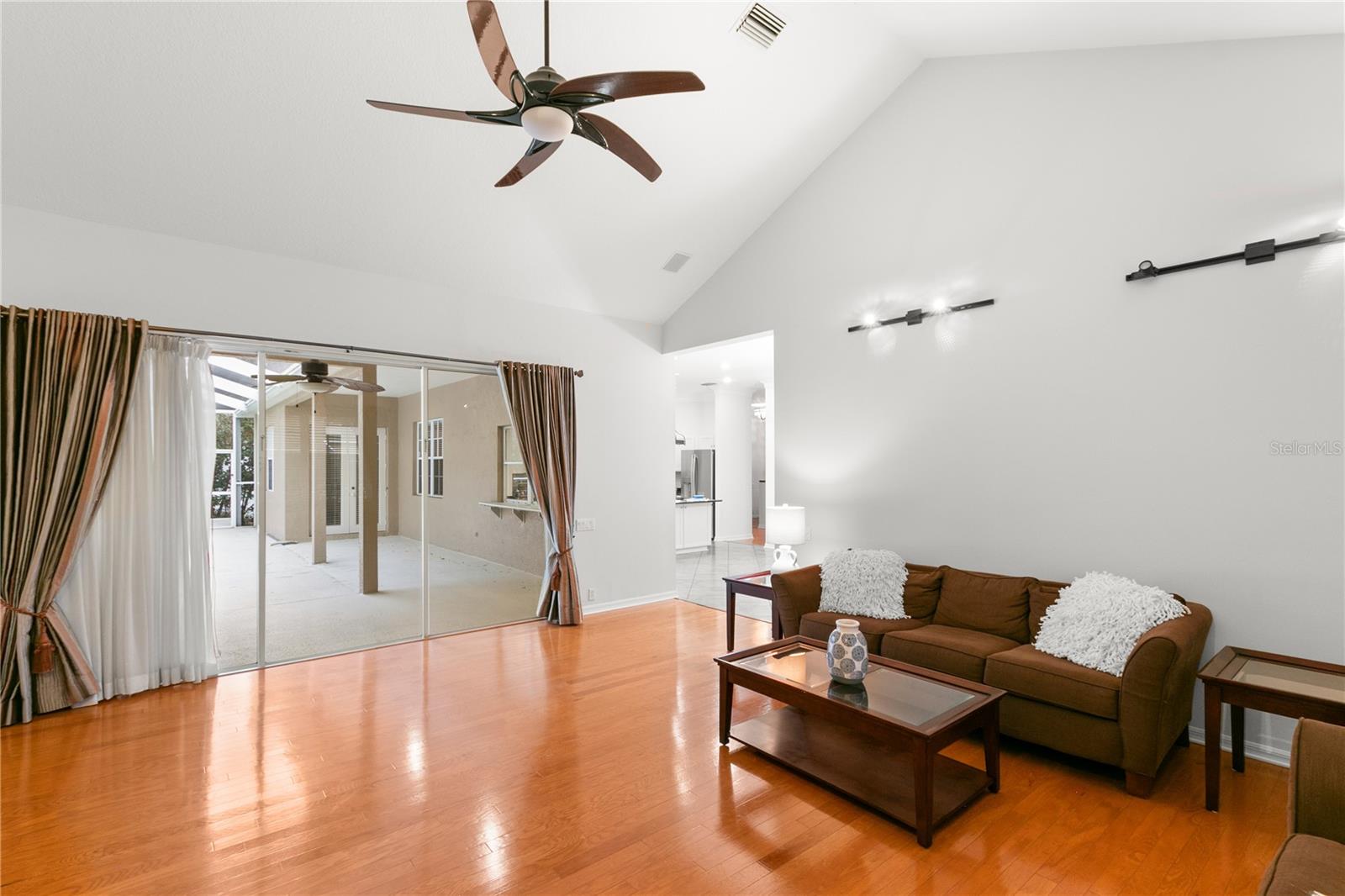 Family room with access to lanai